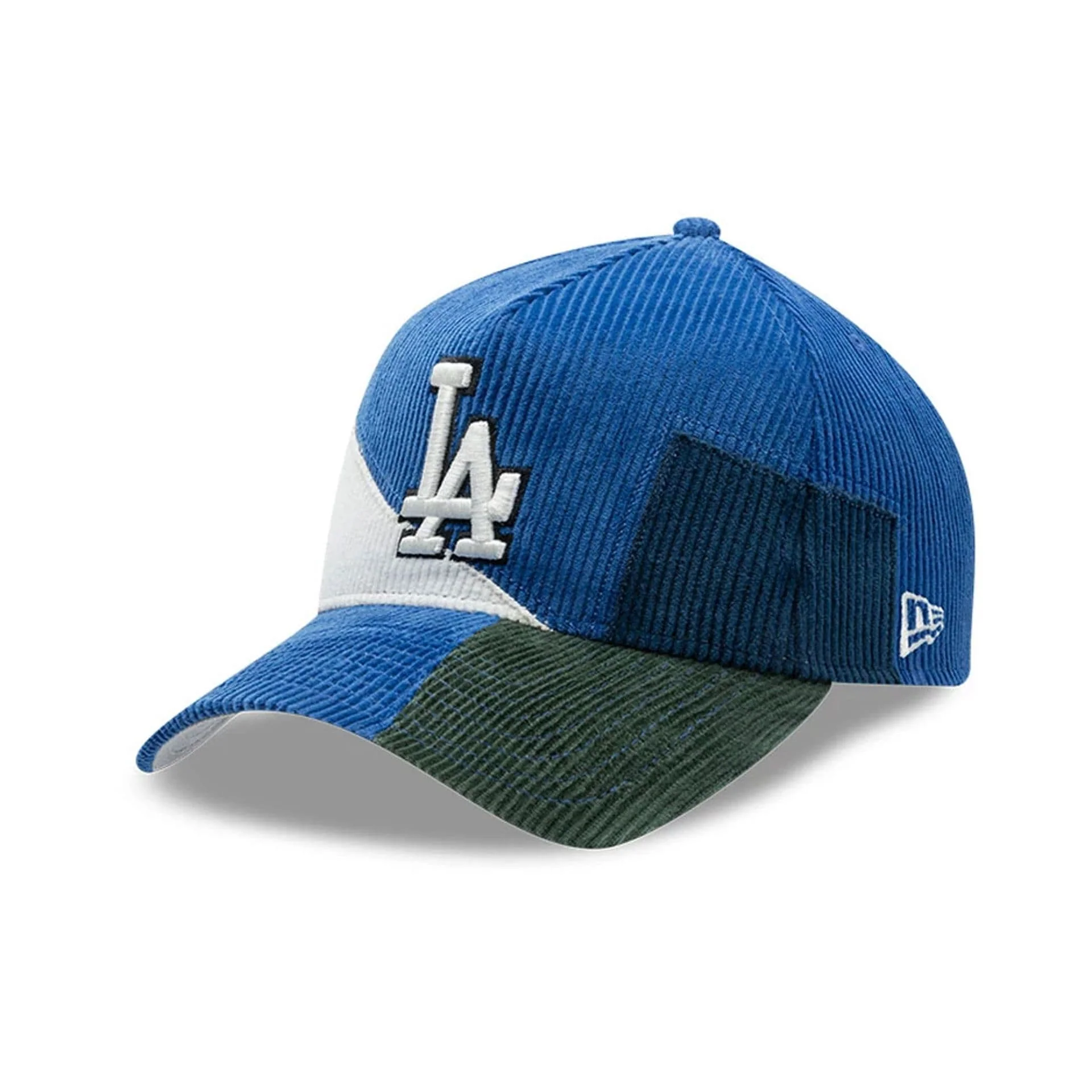 LA Dodgers MLB Patchwork Dark Blue 9FORTY A-Frame Cap - Image 4