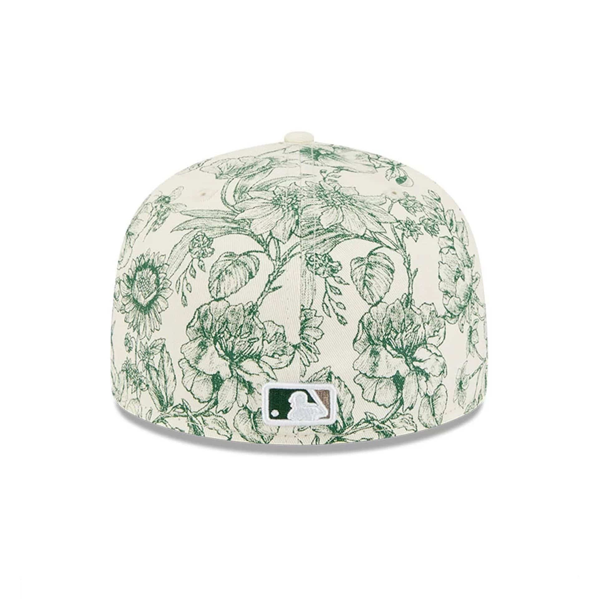 LA Dodgers MLB Spring Floral White 59FIFTY Fitted Cap - Image 6