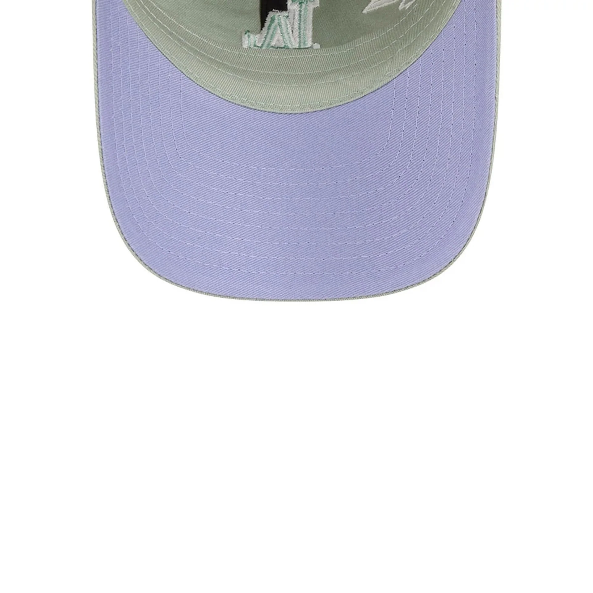 LA Dodgers MLB Stitched Flowers Pastel Green Casual Classic Adjustable Cap - Image 2