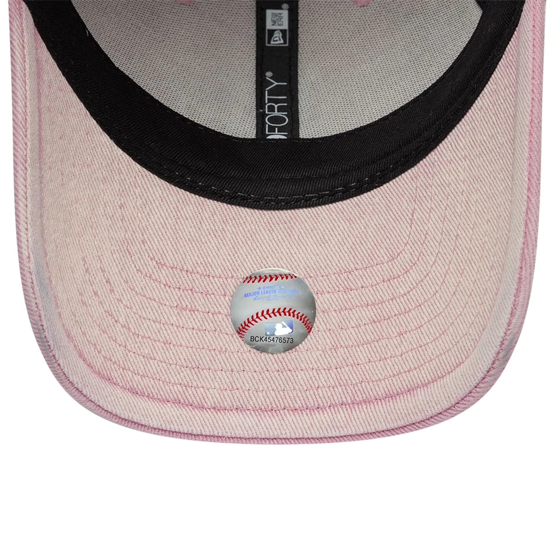 LA Dodgers MLB Washed Denim Pastel Pink 9FORTY Adjustable Cap - Image 7