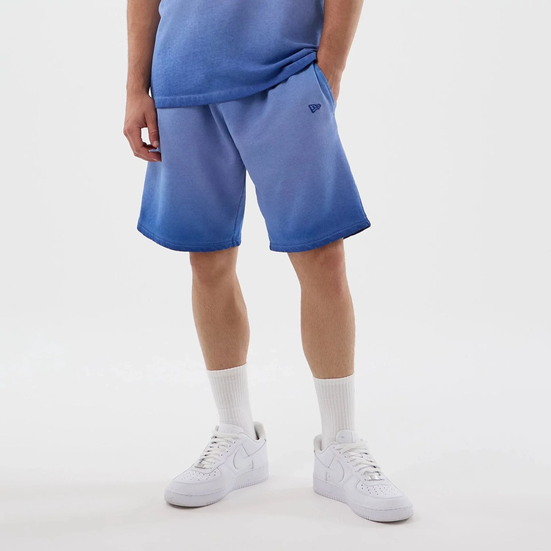 LA Dodgers MLB Washed Logo Pastel Blue Shorts