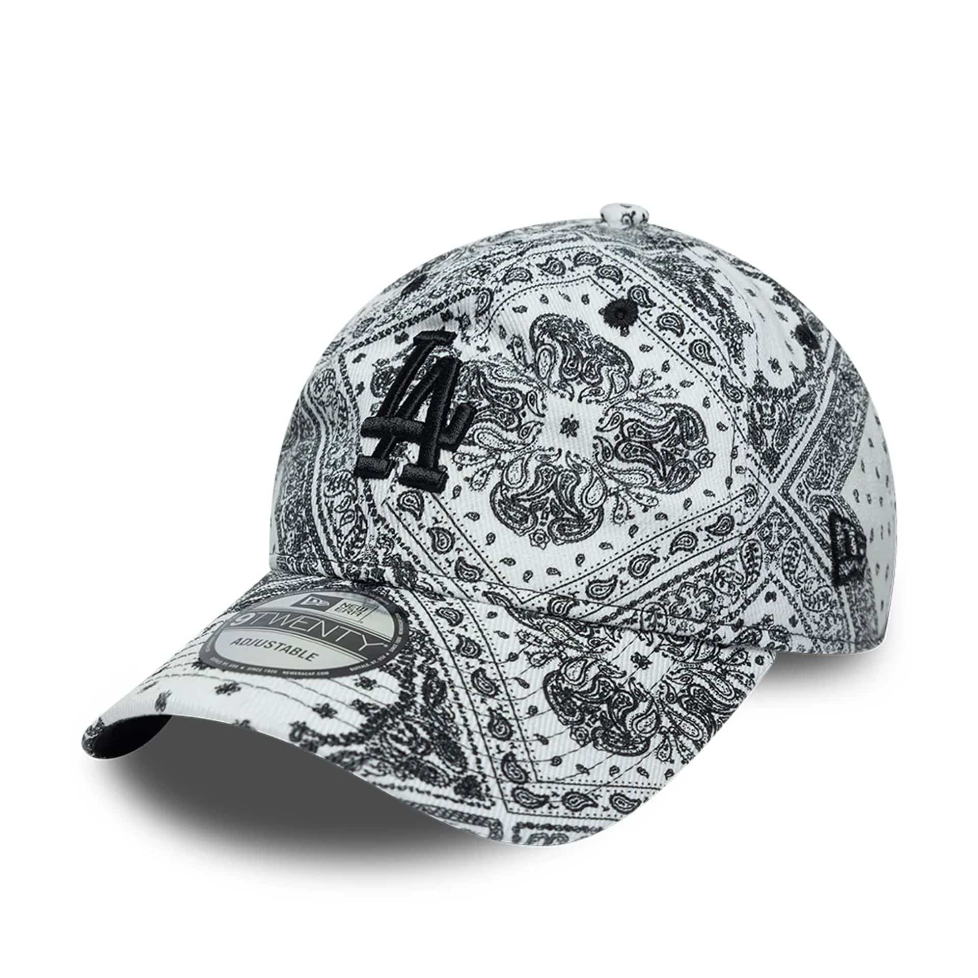LA Dodgers MLB Washed Paisley White 9TWENTY Adjustable Cap