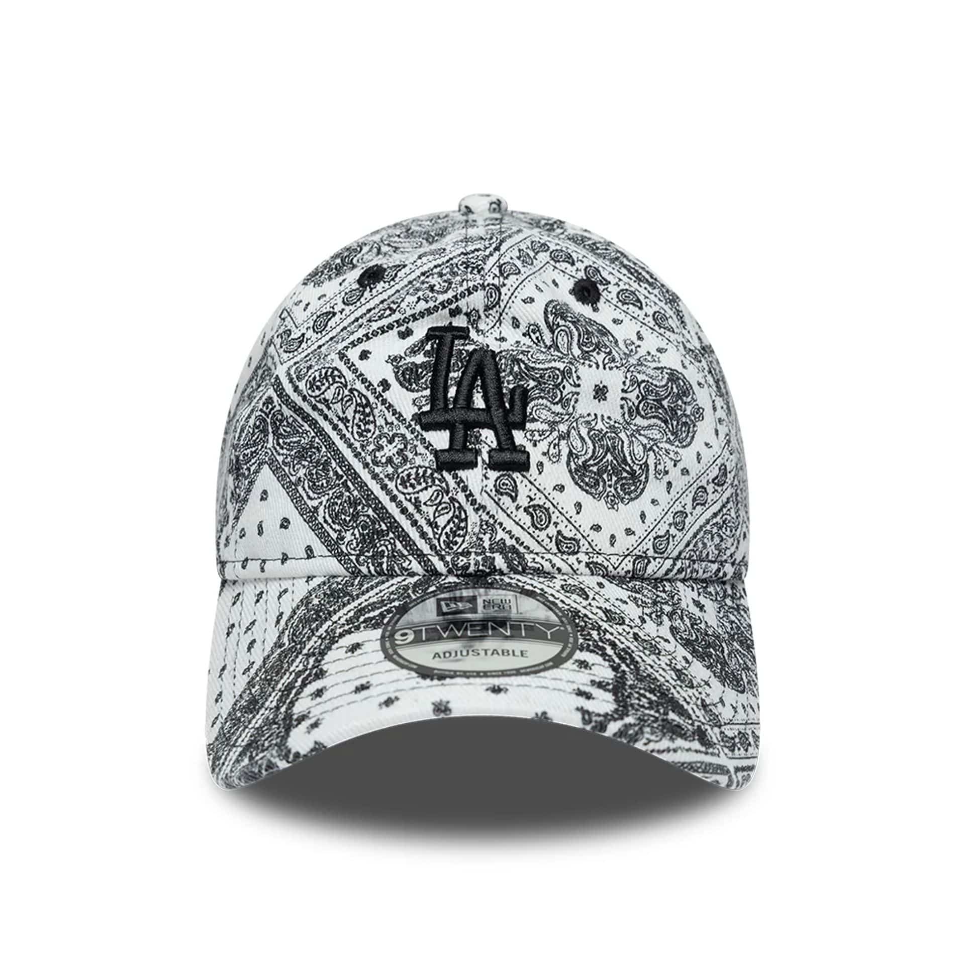 LA Dodgers MLB Washed Paisley White 9TWENTY Adjustable Cap - Image 3