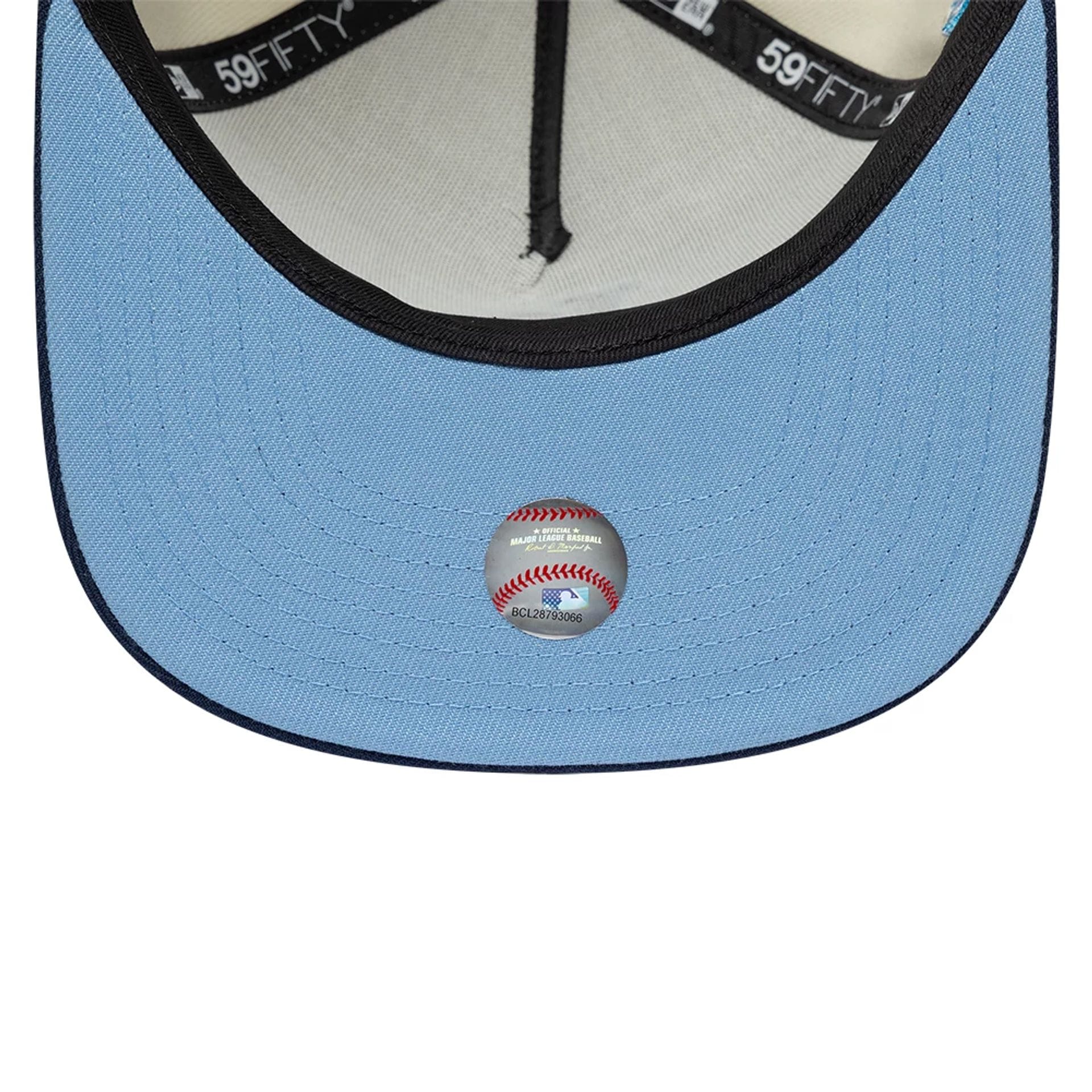LA Dodgers MLB White 59FIFTY A-Frame Fitted Cap - Image 2