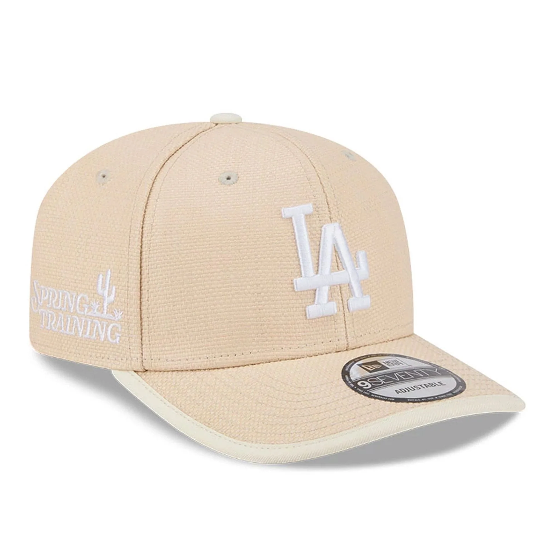 LA Dodgers MLB Wicker Cream 9SEVENTY Stretch Snap Adjustable Cap