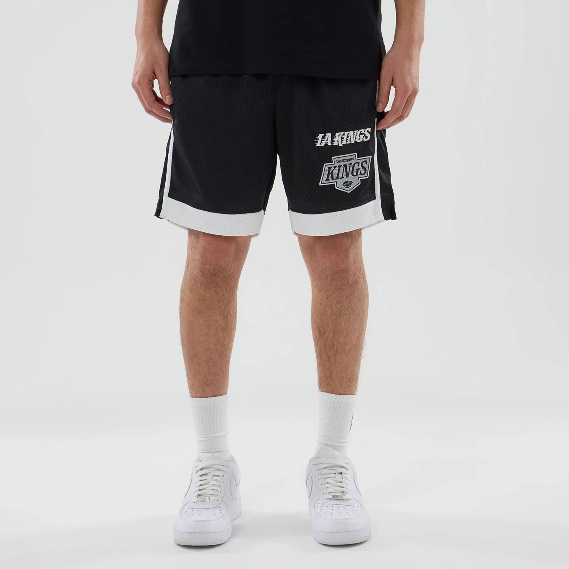 LA Kings NHL Black Mesh Shorts