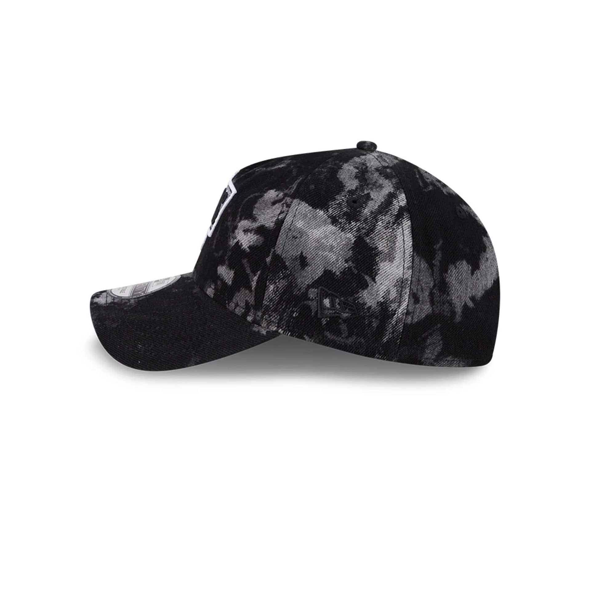 LA Kings NHL Bleached Denim Black 9TWENTY A-Frame Adjustable Cap - Image 4