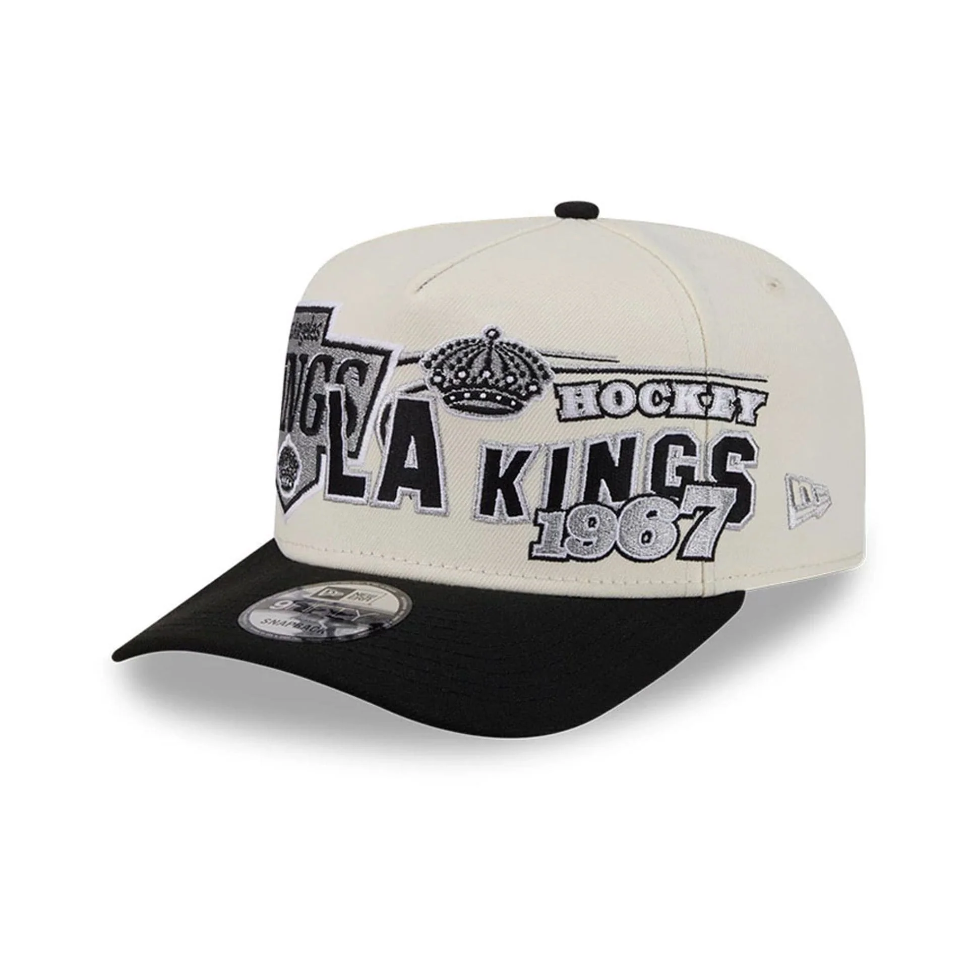LA Kings NHL Classic White 9FIFTY A-Frame Snapback Adjustable Cap