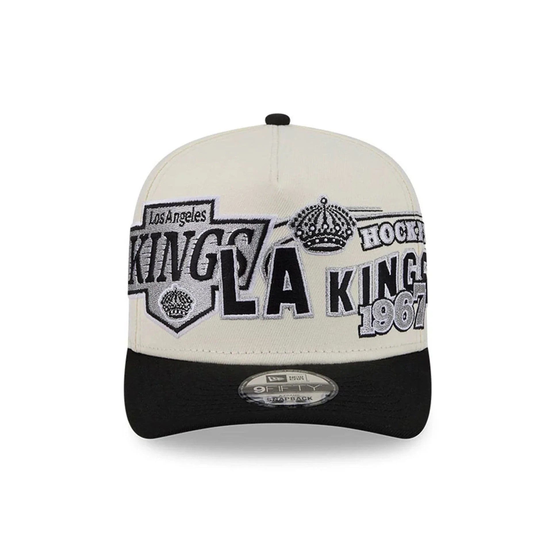 LA Kings NHL Classic White 9FIFTY A-Frame Snapback Adjustable Cap - Image 3