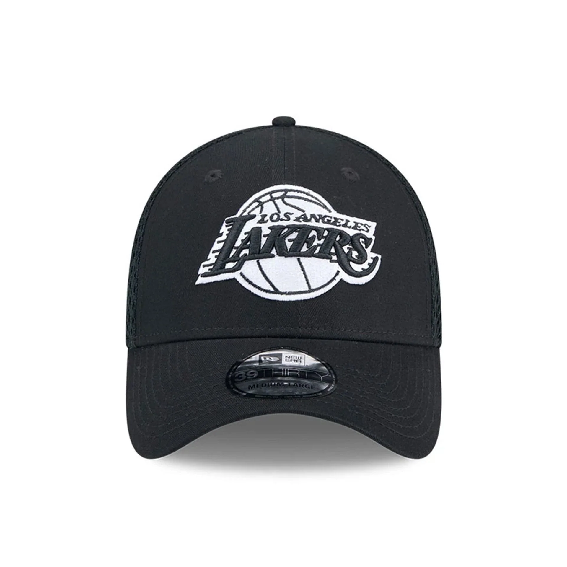 LA Lakers NBA Evergreen Neo Black 39THIRTY Stretch Fit Cap - Image 3