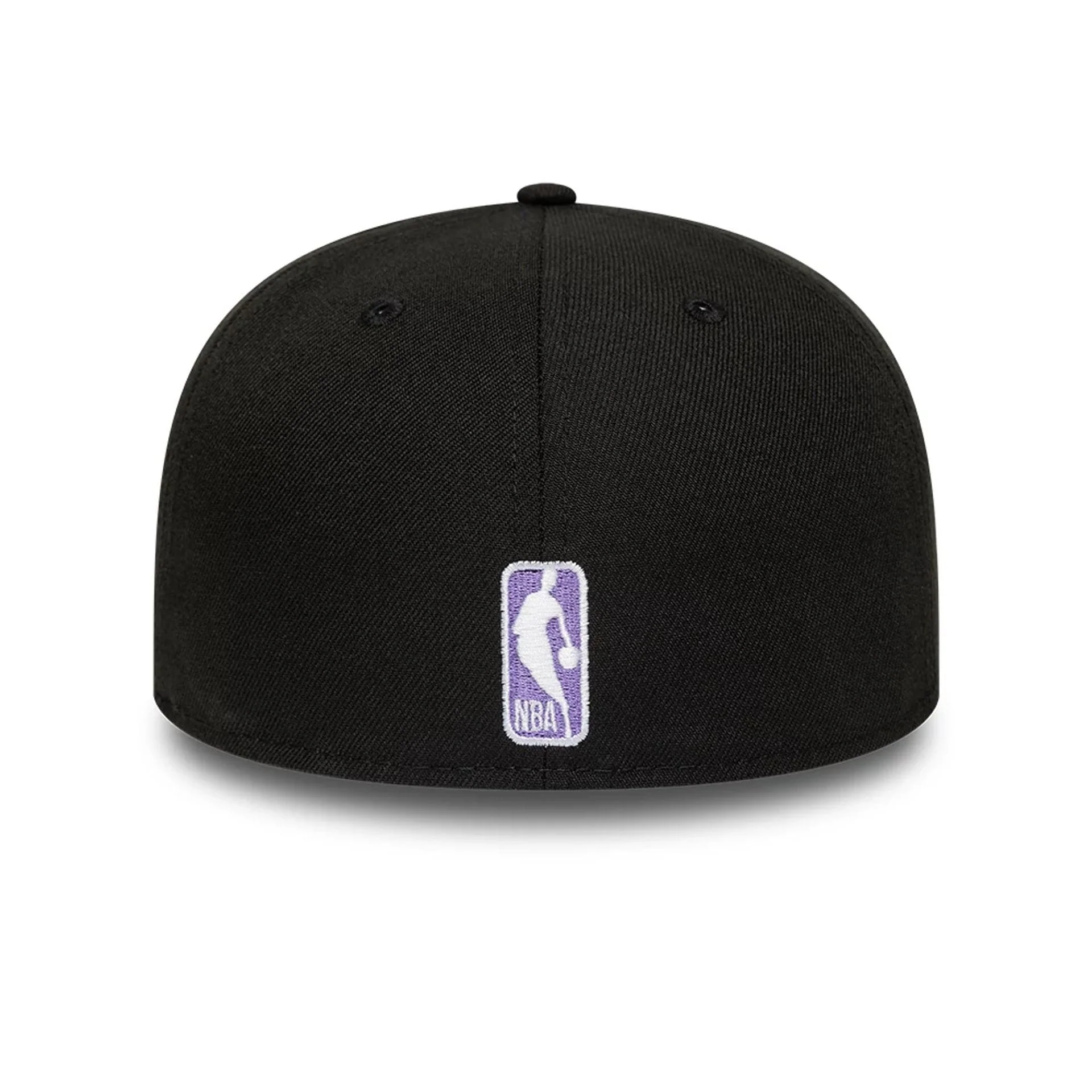 LA Lakers NBA Flat Black 59FIFTY A-Frame Fitted Cap - Image 5