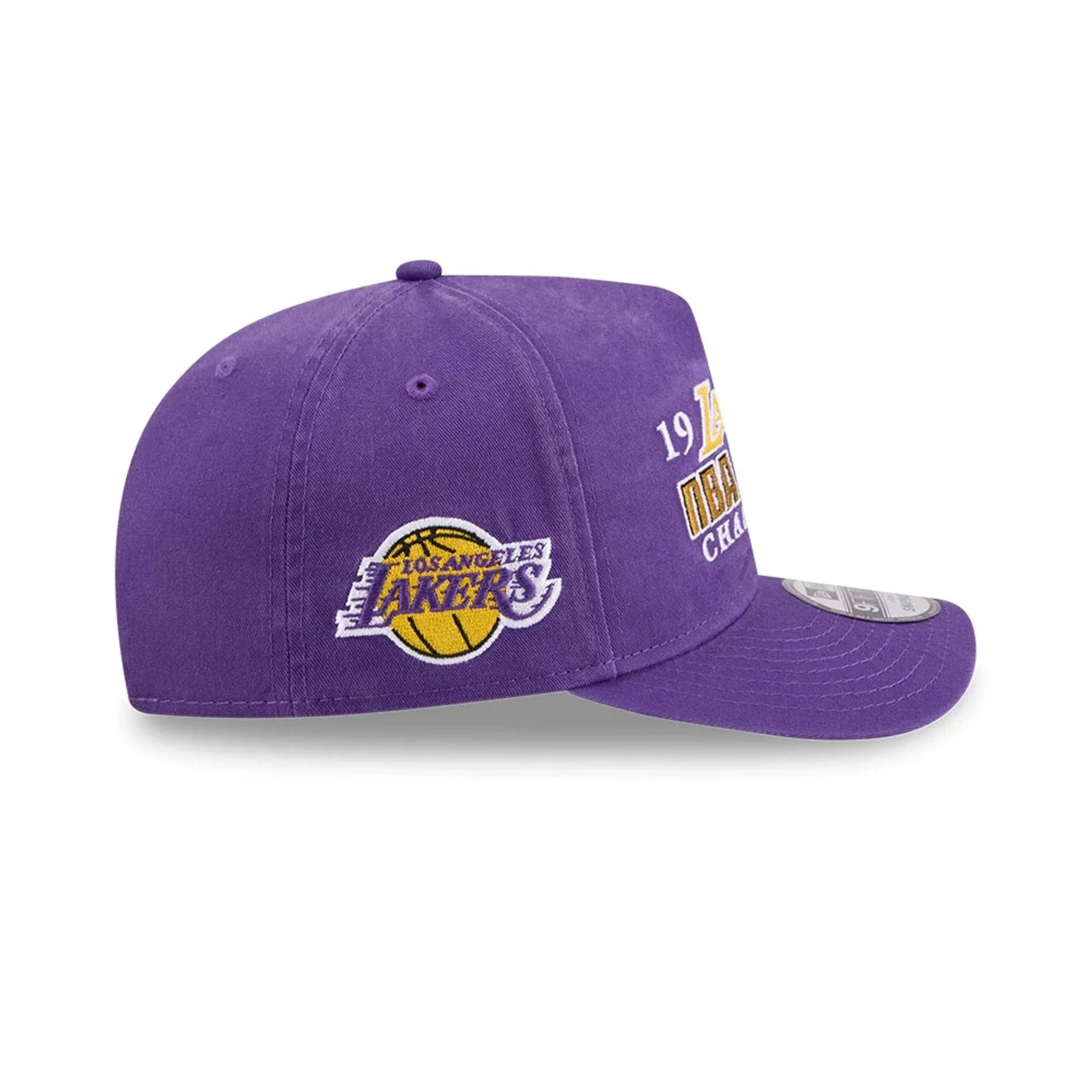 LA Lakers NBA Historic Purple 9FIFTY A-Frame Snapback Adjustable Cap - Image 5