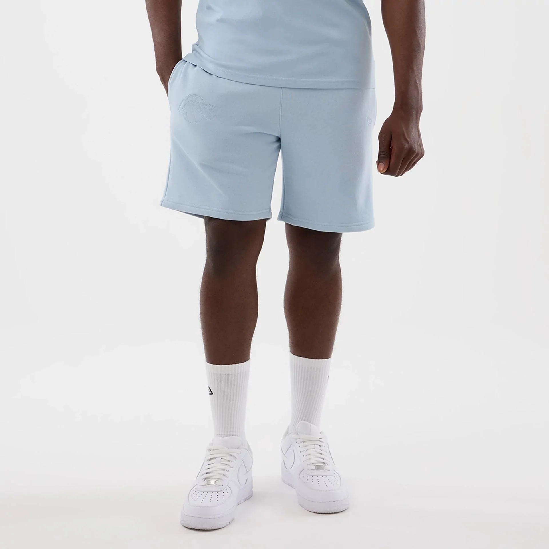 LA Lakers NBA League Essential Pastel Blue Shorts - Image 7