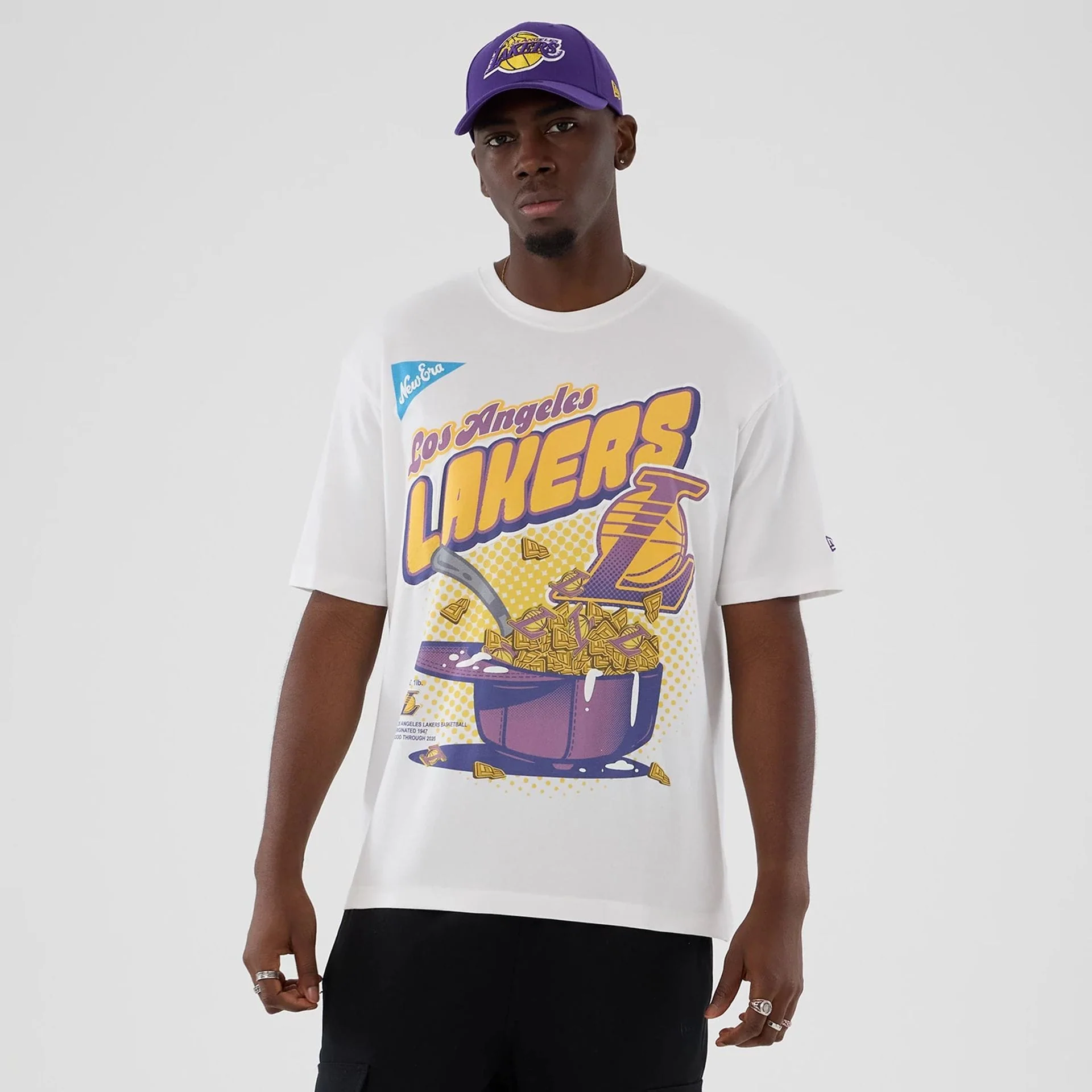 LA Lakers NBA Lifestyle Graphic White T-Shirt
