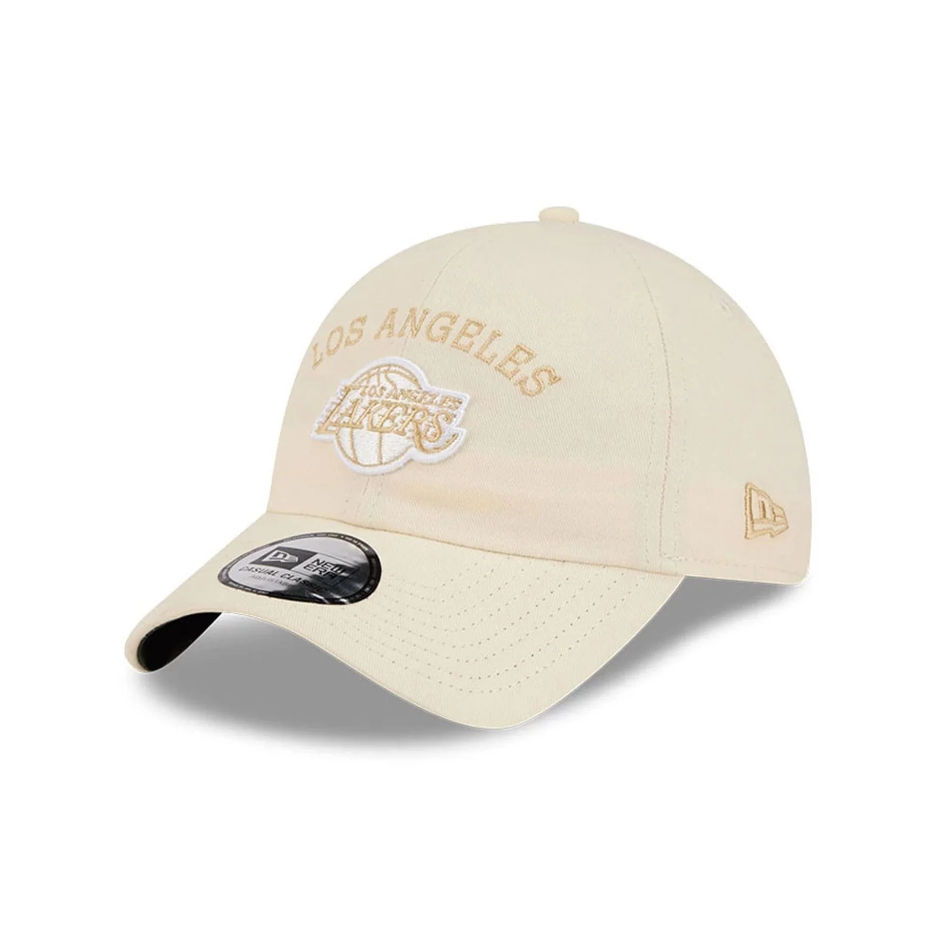LA Lakers NBA Team Logo White Casual Classic Adjustable Cap - Image 4