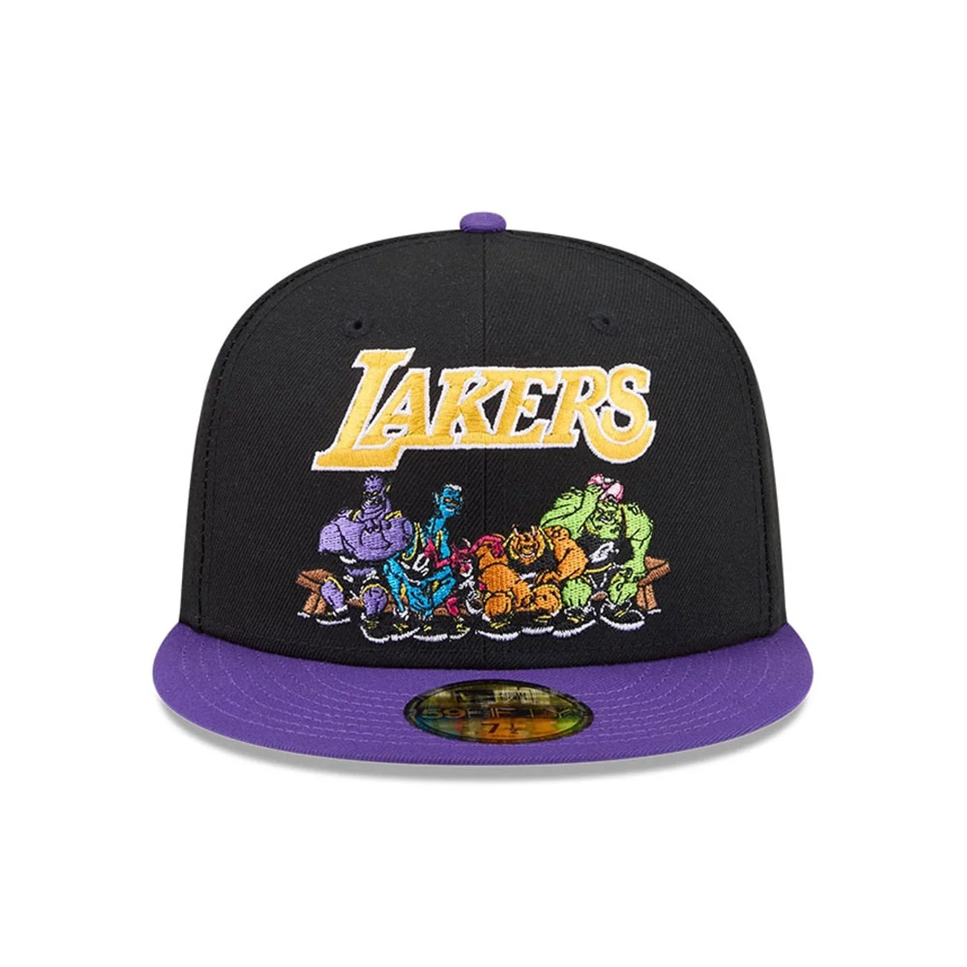 LA Lakers Space Jam Monstars Black 59FIFTY Fitted Cap - Image 3