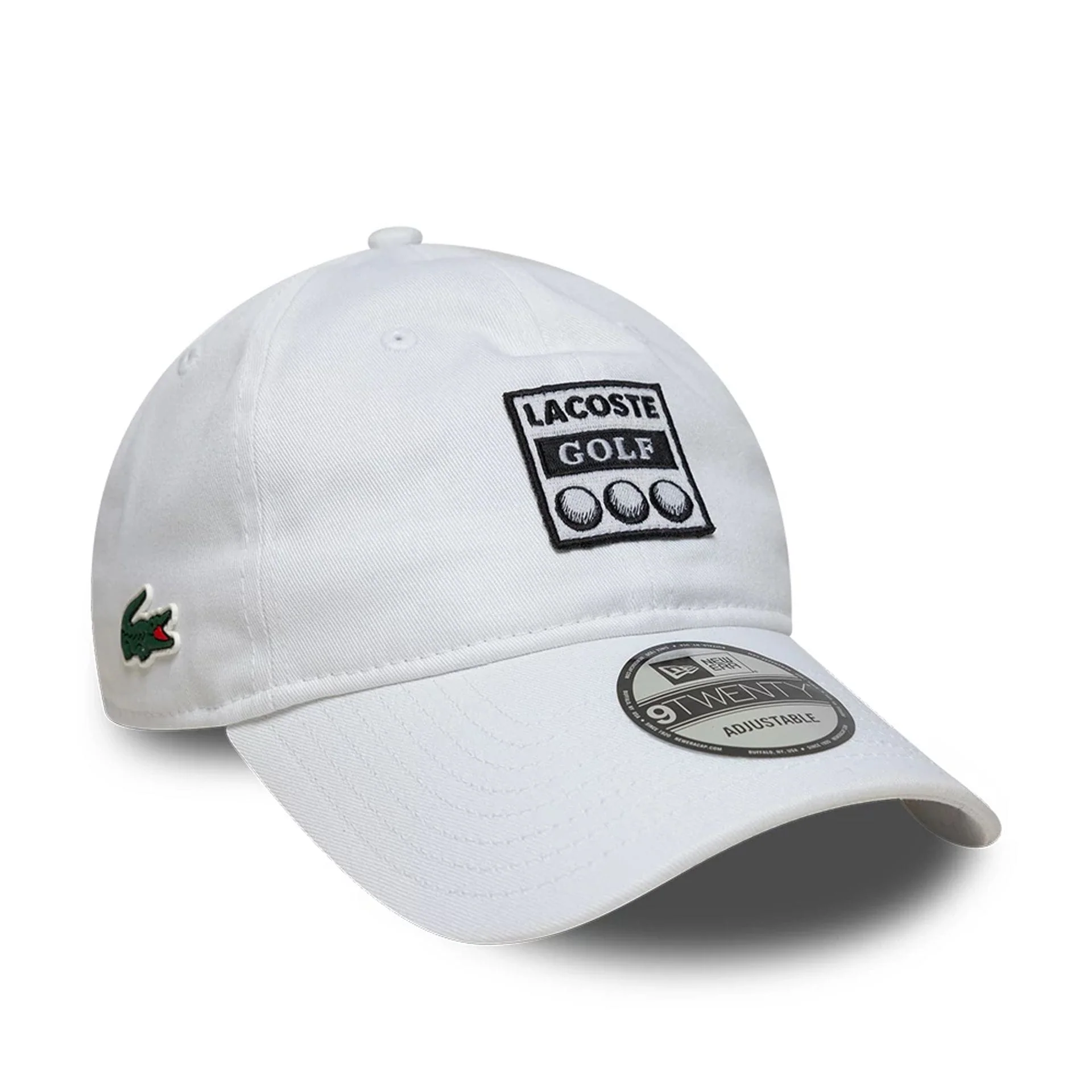 Lacoste X New Era White 9TWENTY Adjustable Cap