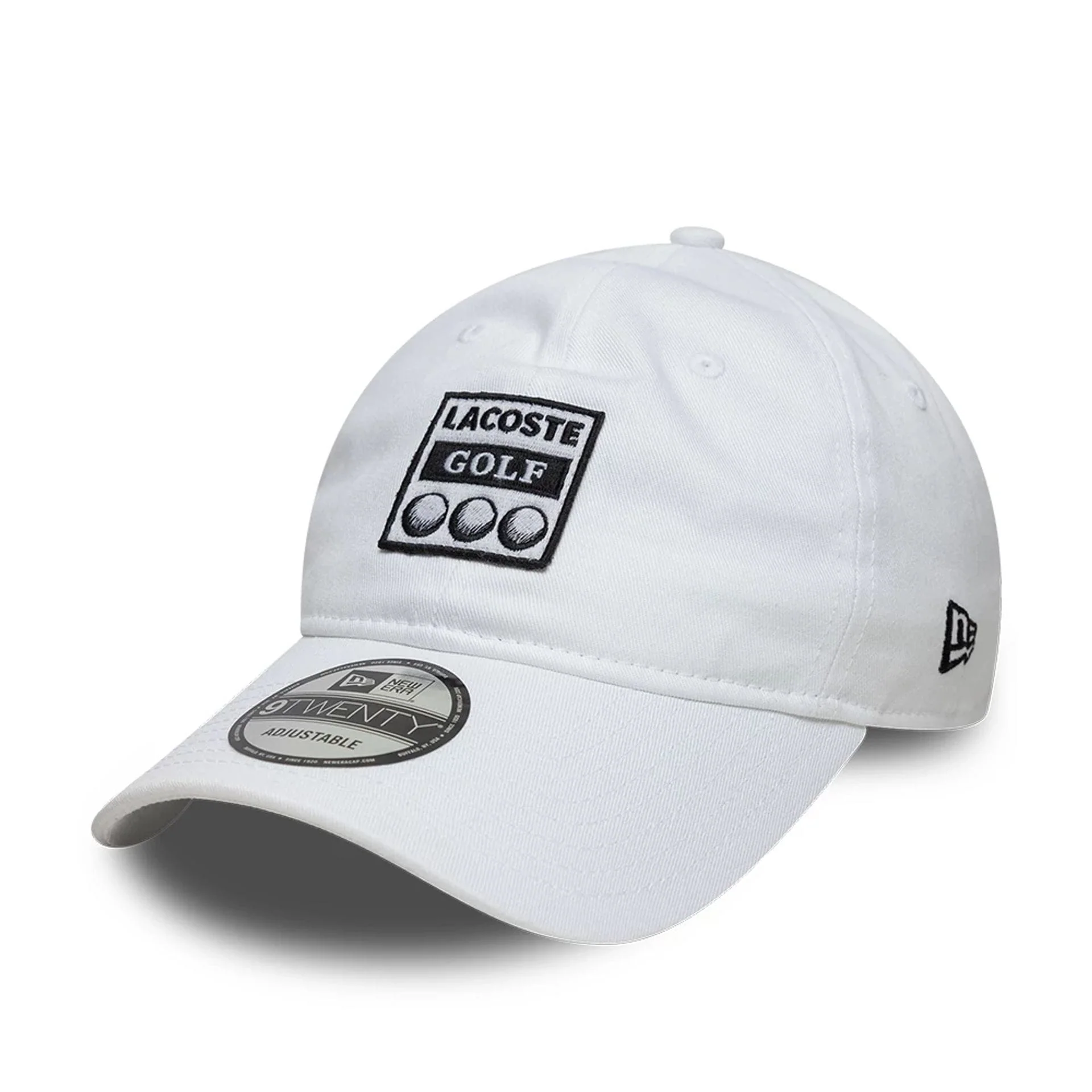 Lacoste X New Era White 9TWENTY Adjustable Cap - Image 3