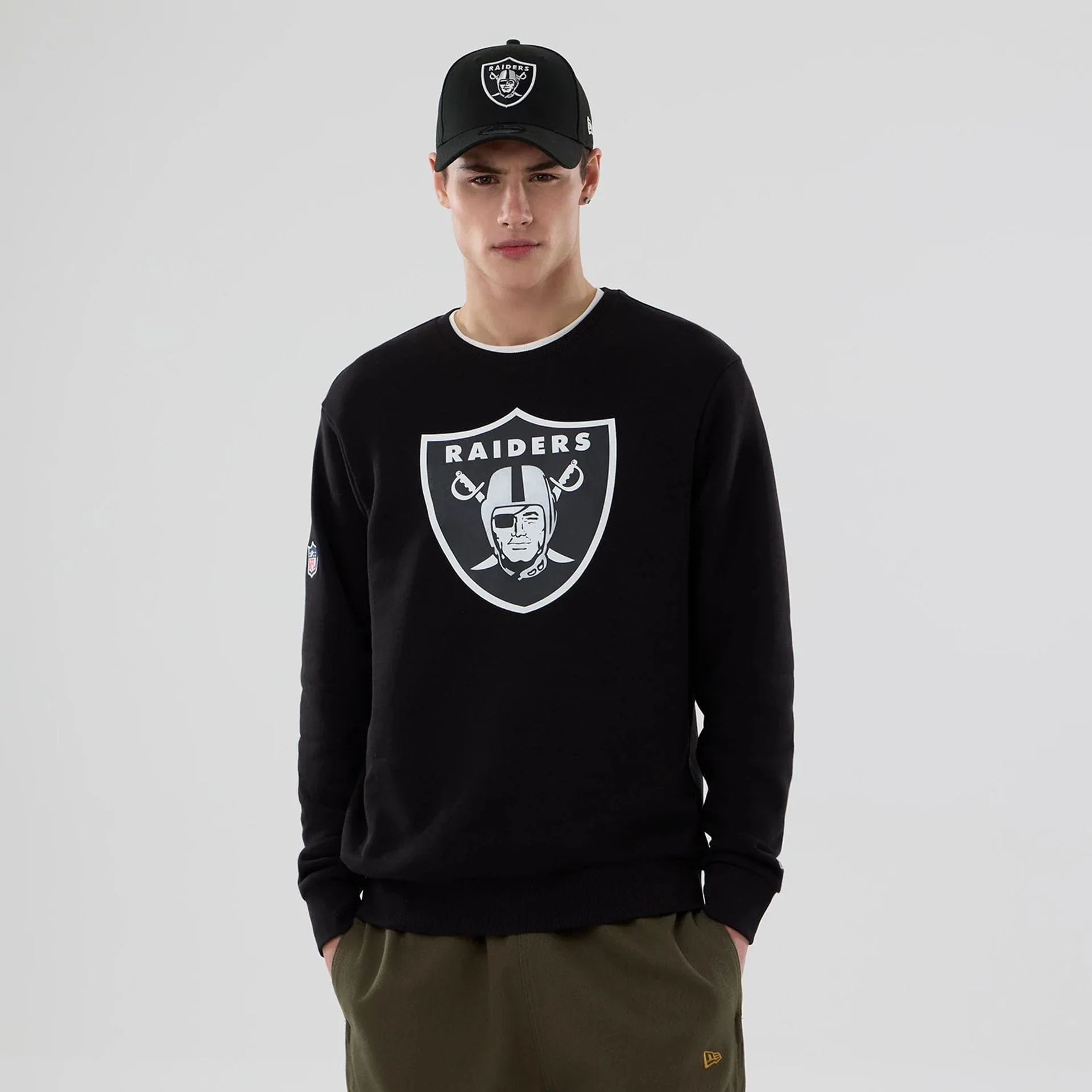 Las Vegas Raiders NFL Black Crew Neck Sweater