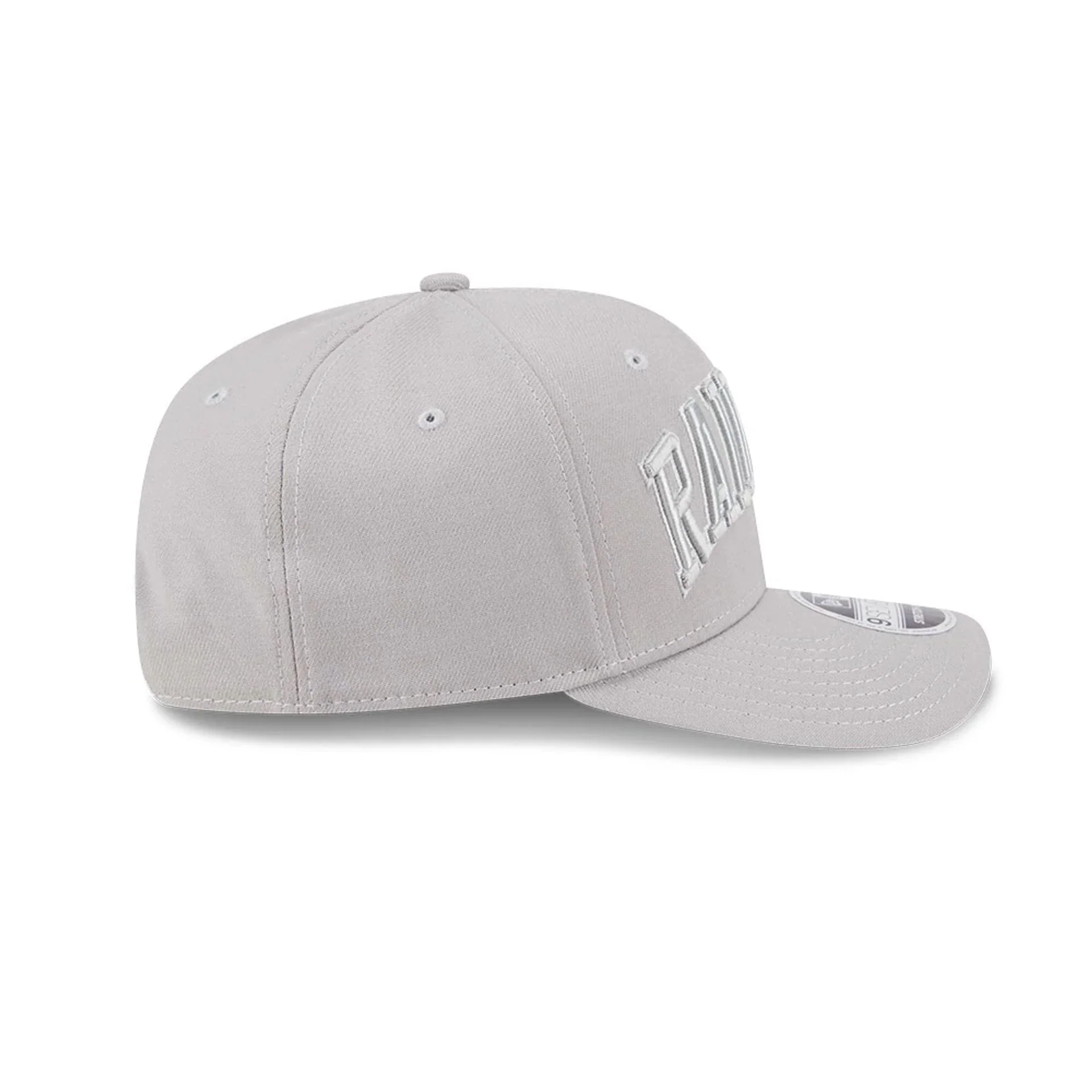 Las Vegas Raiders NFL Script Grey 9SEVENTY Stretch Snap Adjustable Cap - Image 5
