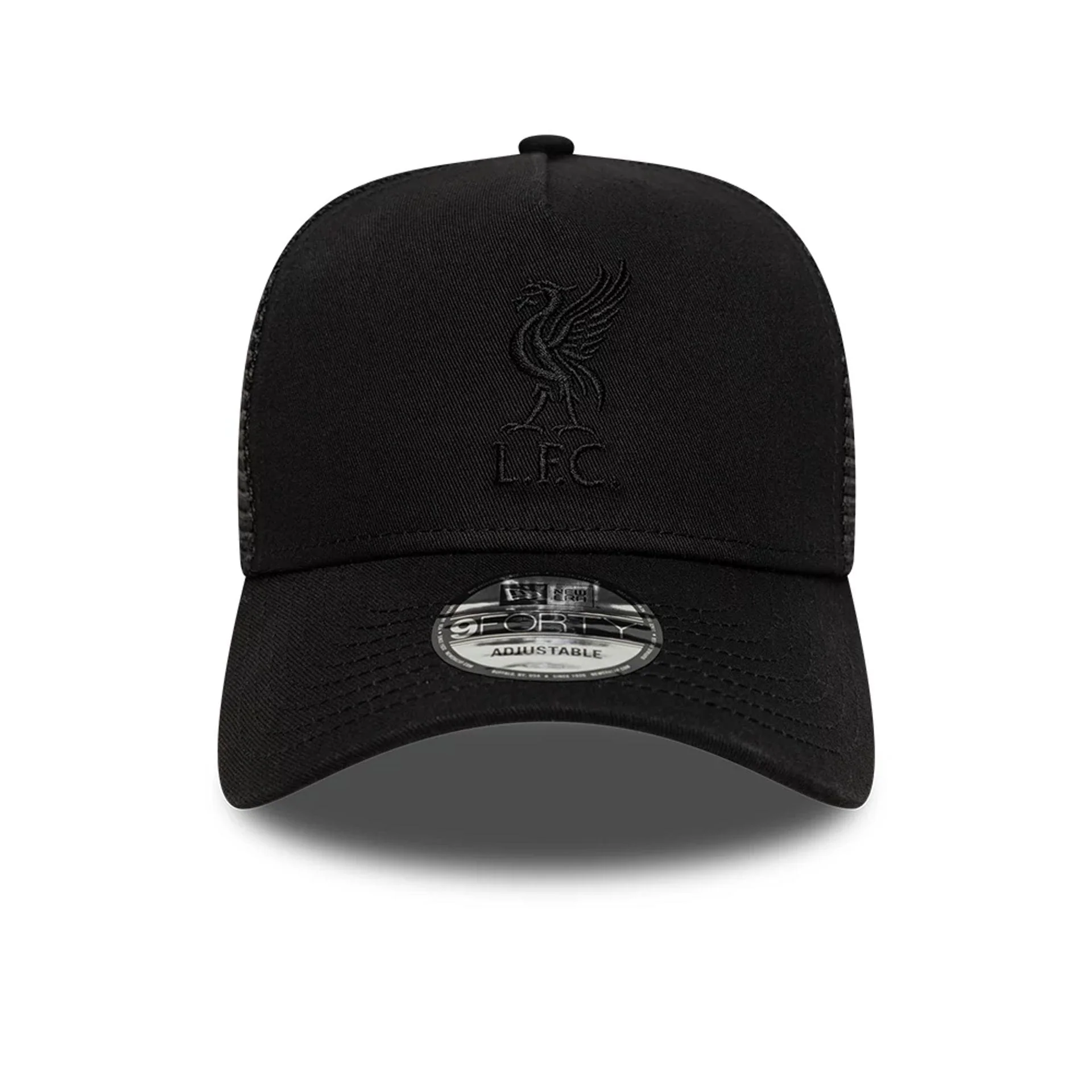 Liverpool FC Tonal Black 9FORTY A-Frame Trucker Adjustable Cap - Image 2