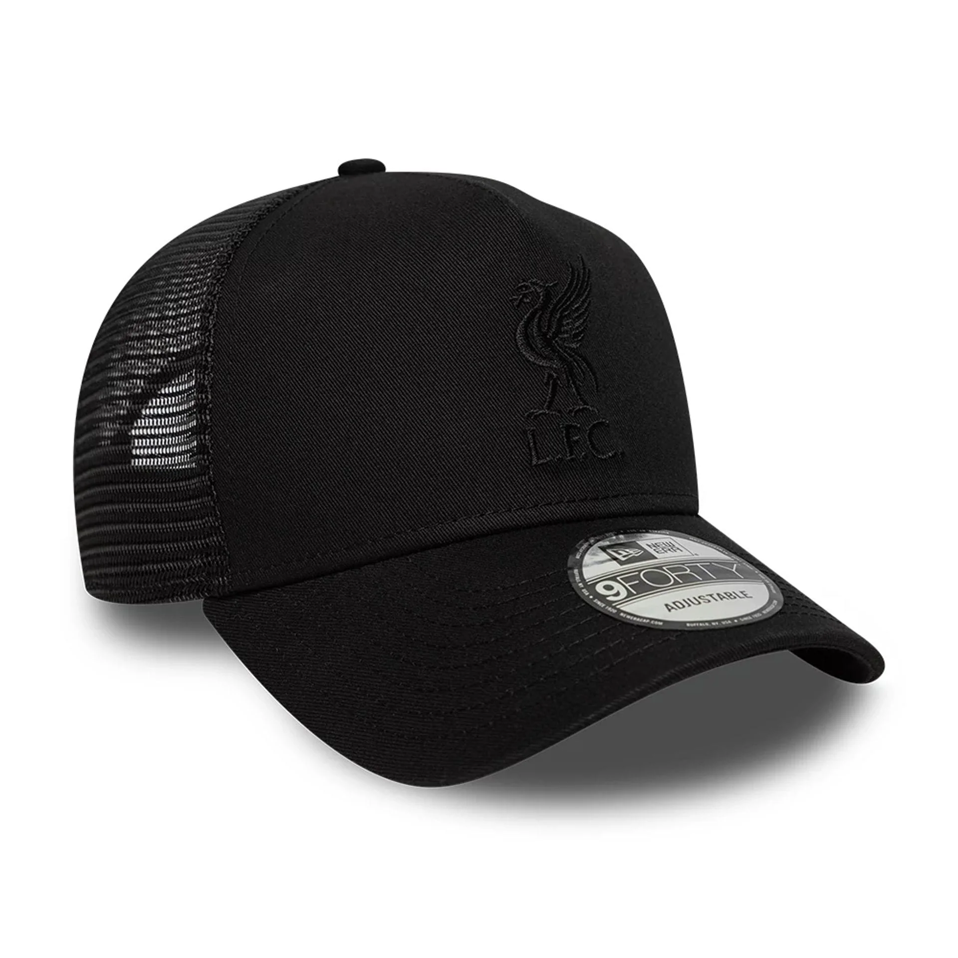 Liverpool FC Tonal Black 9FORTY A-Frame Trucker Adjustable Cap - Image 3