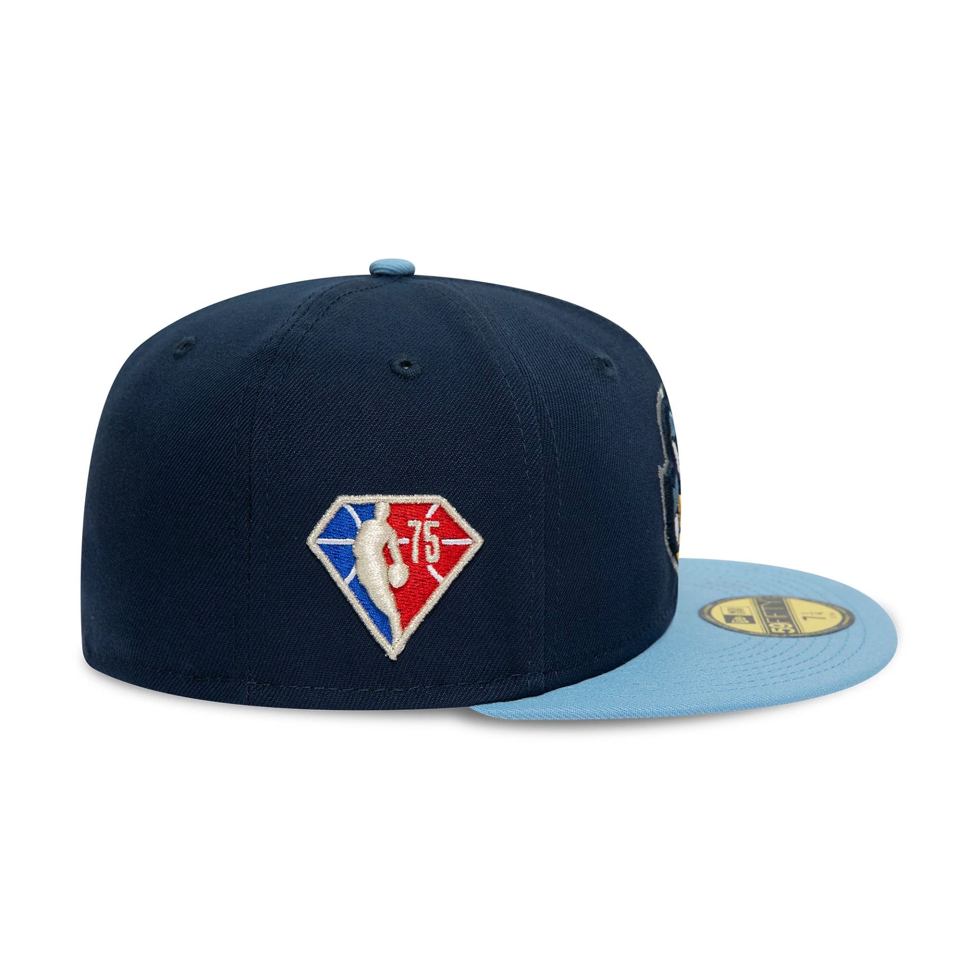 Memphis Grizzlies NBA Side Patch Dark Blue 59FIFTY Fitted Cap - Image 6