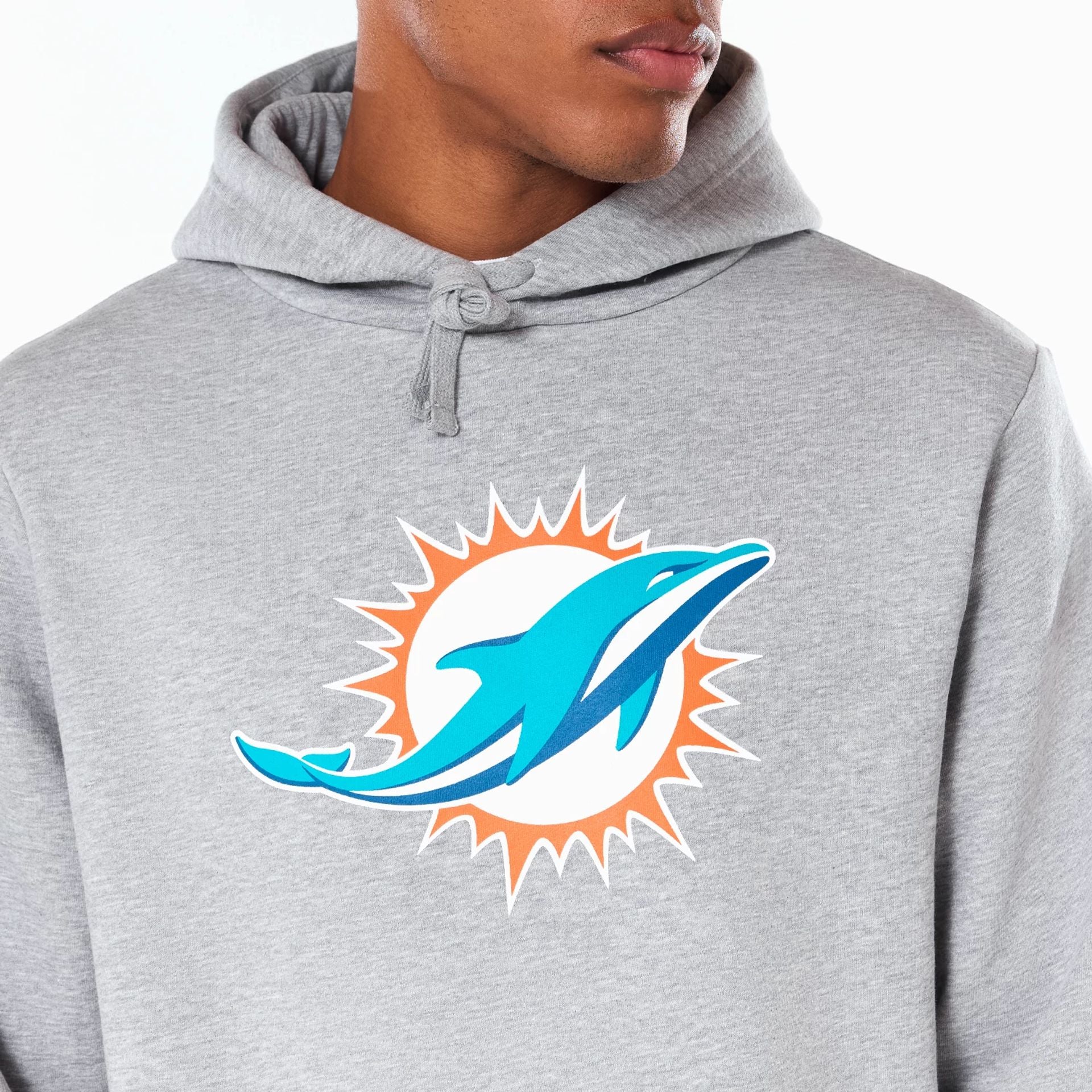 Miami Dolphins NFL Grey Pullover Hoodie - Image 2