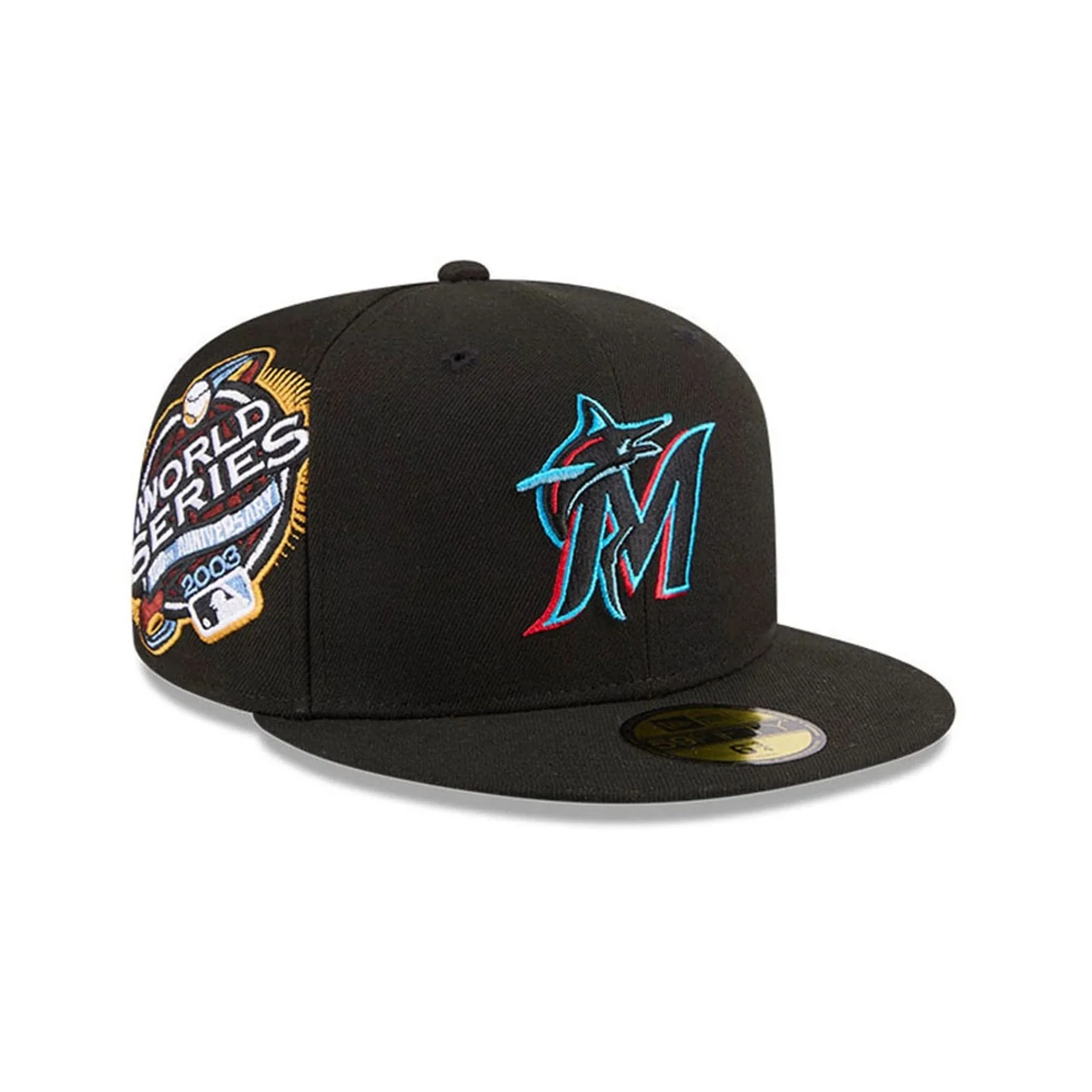 Miami Marlins MLB Hidden Hit Black 59FIFTY Fitted Cap