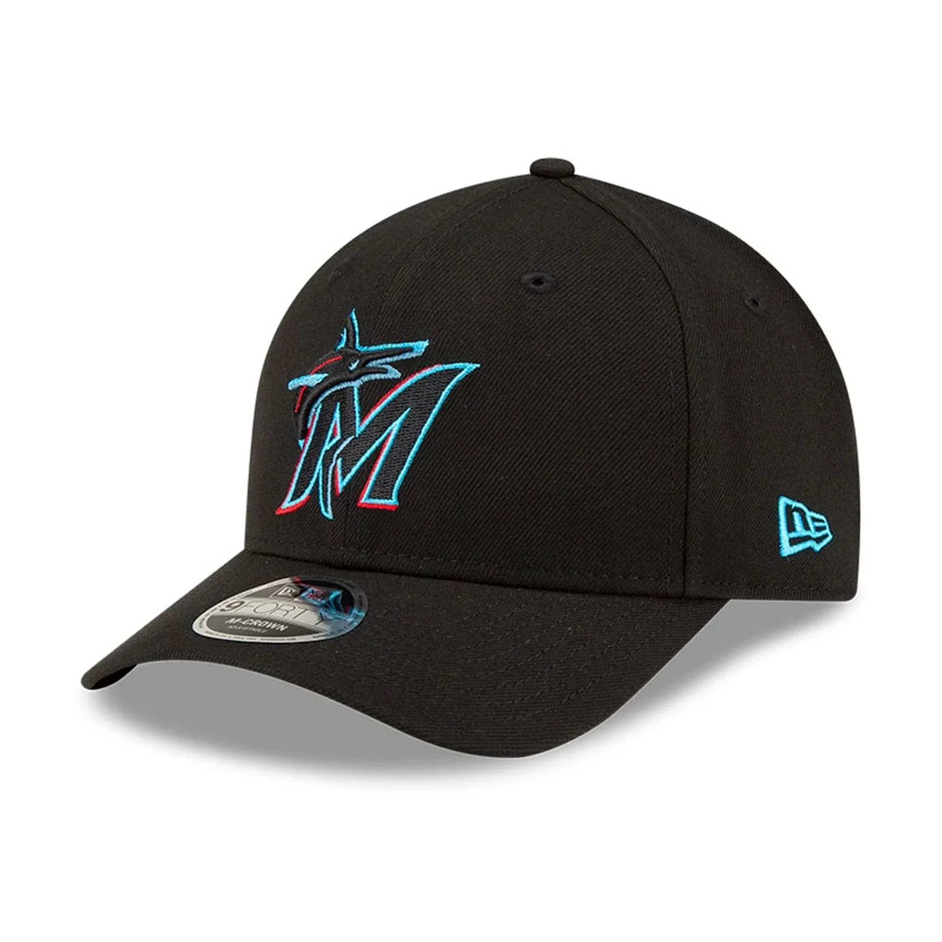 Miami Marlins MLB Player Replica Black 9FORTY M-Crown Adjustable Cap