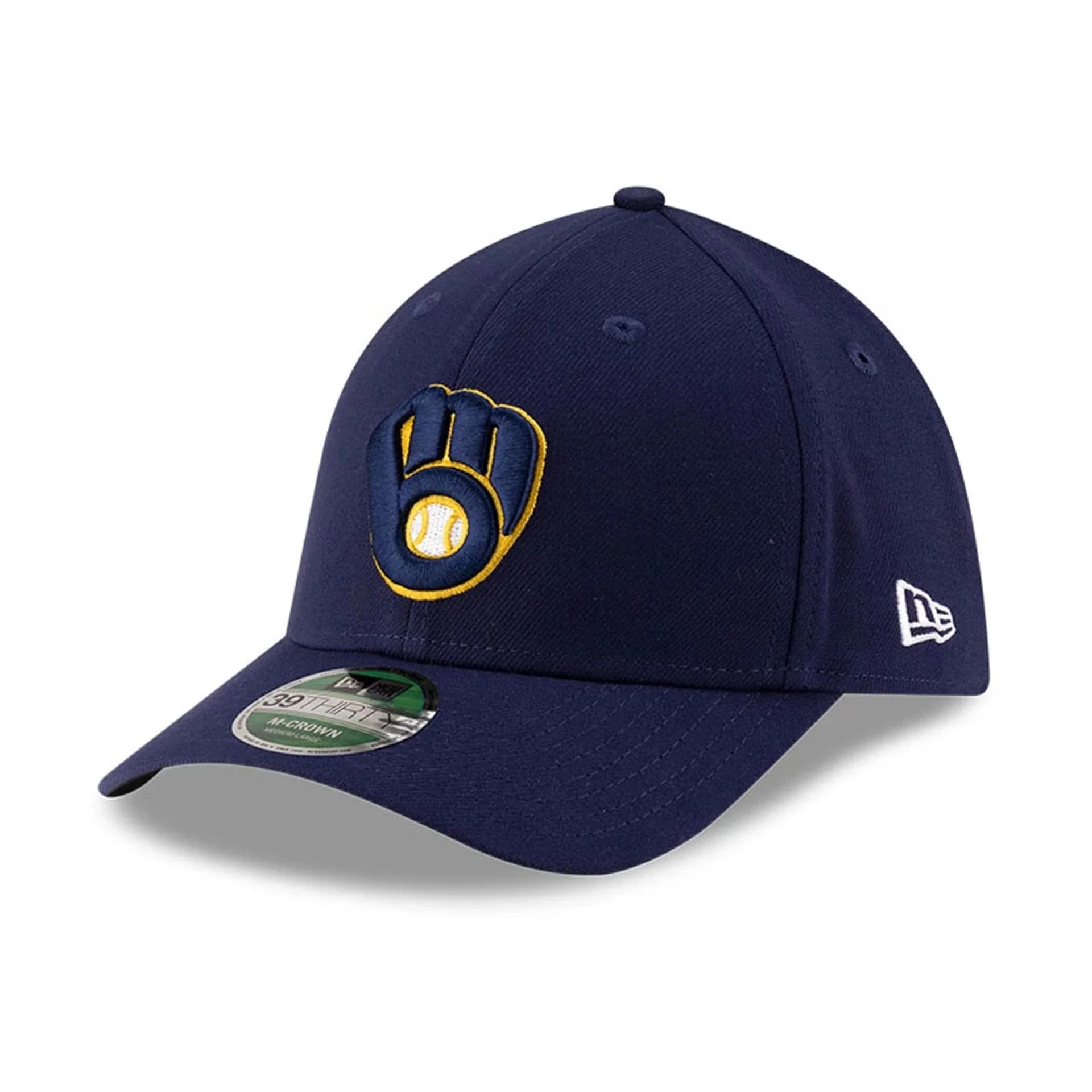 Milwaukee Brewers MLB Player Replica Navy 39THIRTY M-Crown Stretch Fit Cap