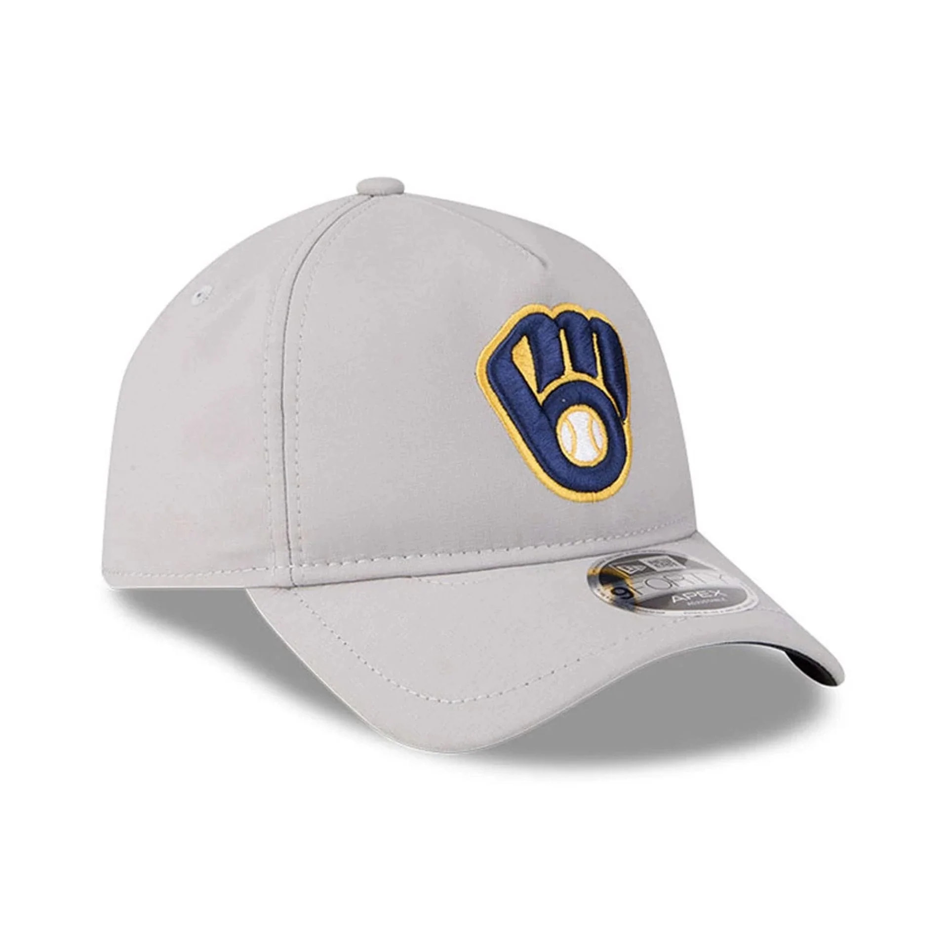 Milwaukee Brewers MLB Quickstrike Grey 9FORTY Apex Adjustable Cap - Image 4