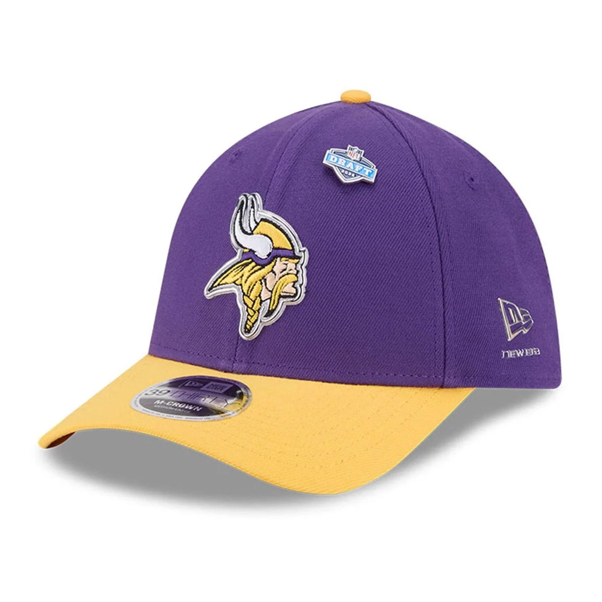 Minnesota Vikings NFL Draft 2026 Purple 39THIRTY M-Crown Stretch Fit Cap