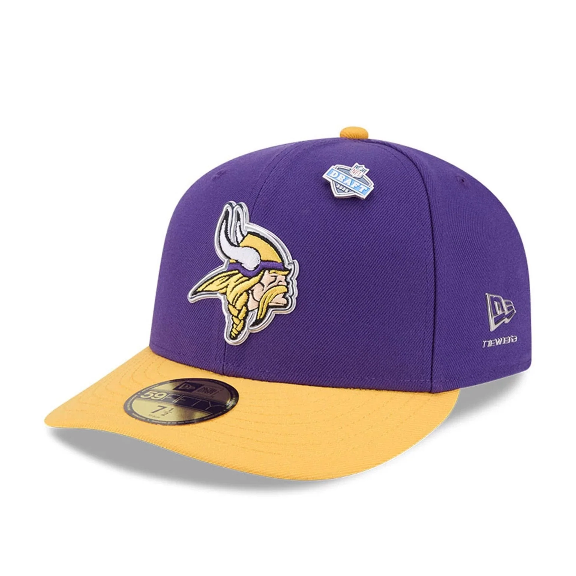 Minnesota Vikings NFL Draft 2026 Purple 59FIFTY Fitted Cap