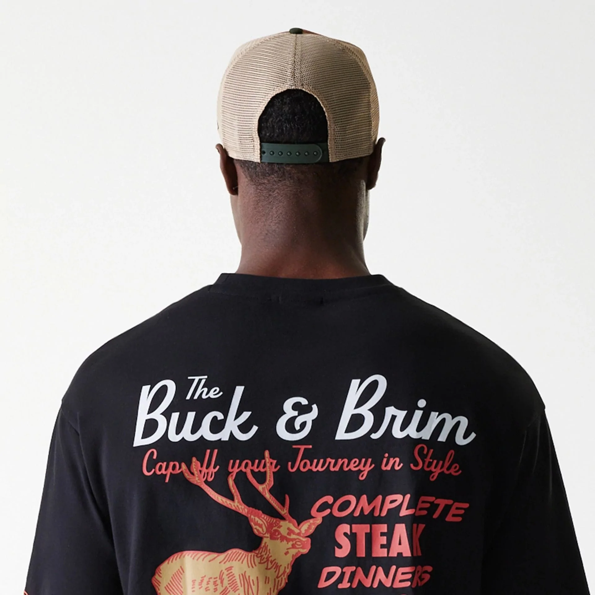New Era Animal Graphic Black Oversized T-Shirt - Image 6