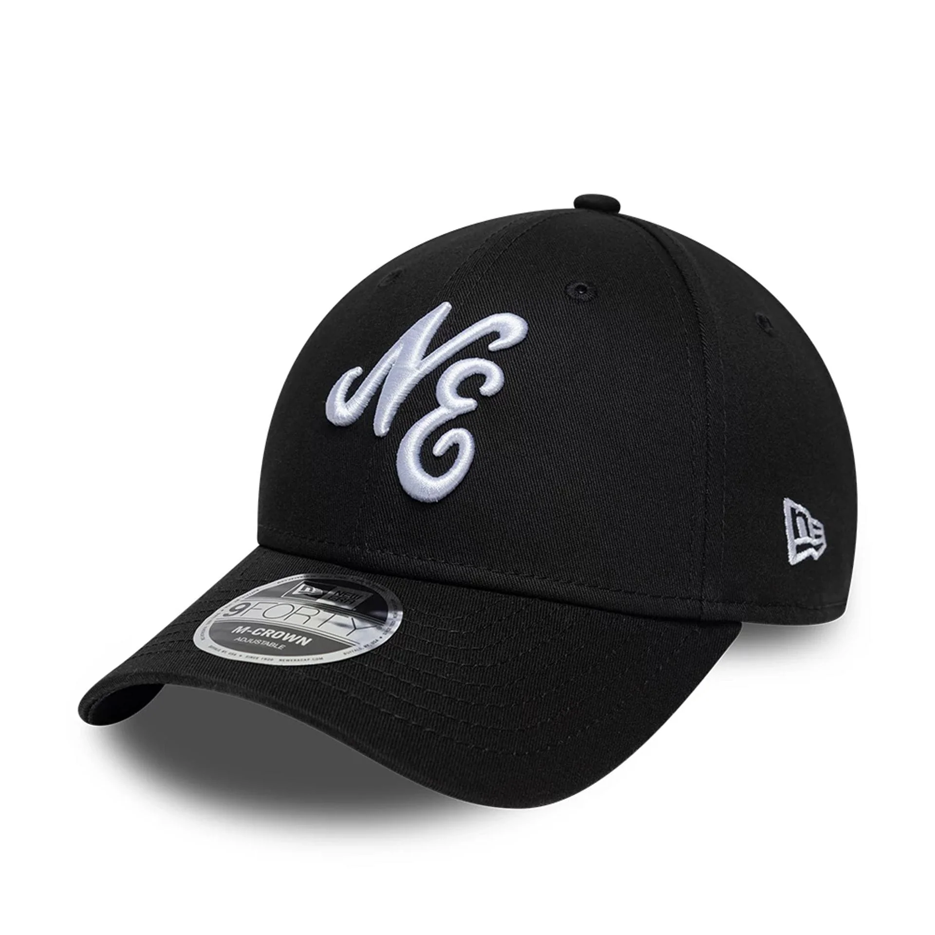 New Era Black 9FORTY M-Crown Adjustable Cap