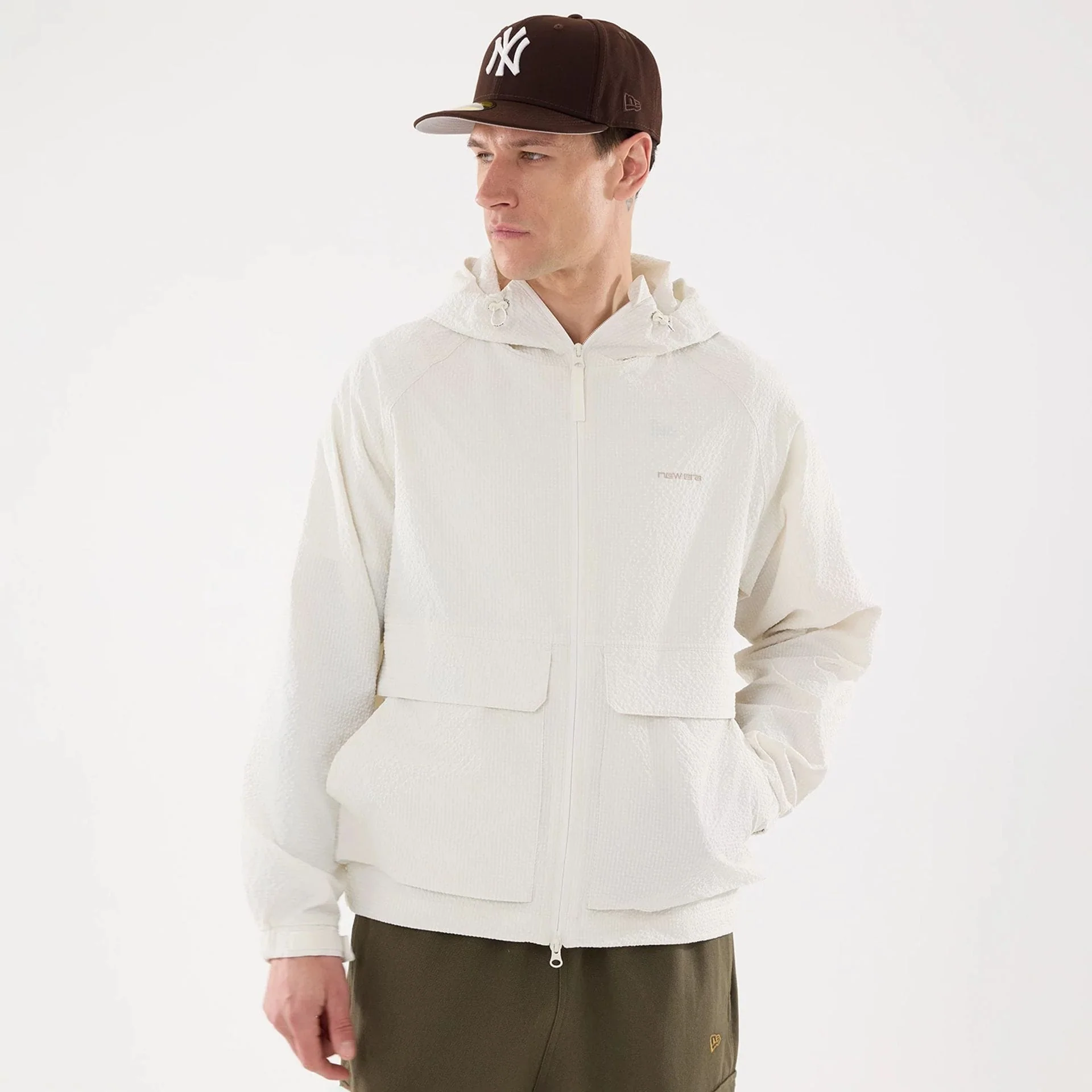 New Era Black Label Open White Jacket