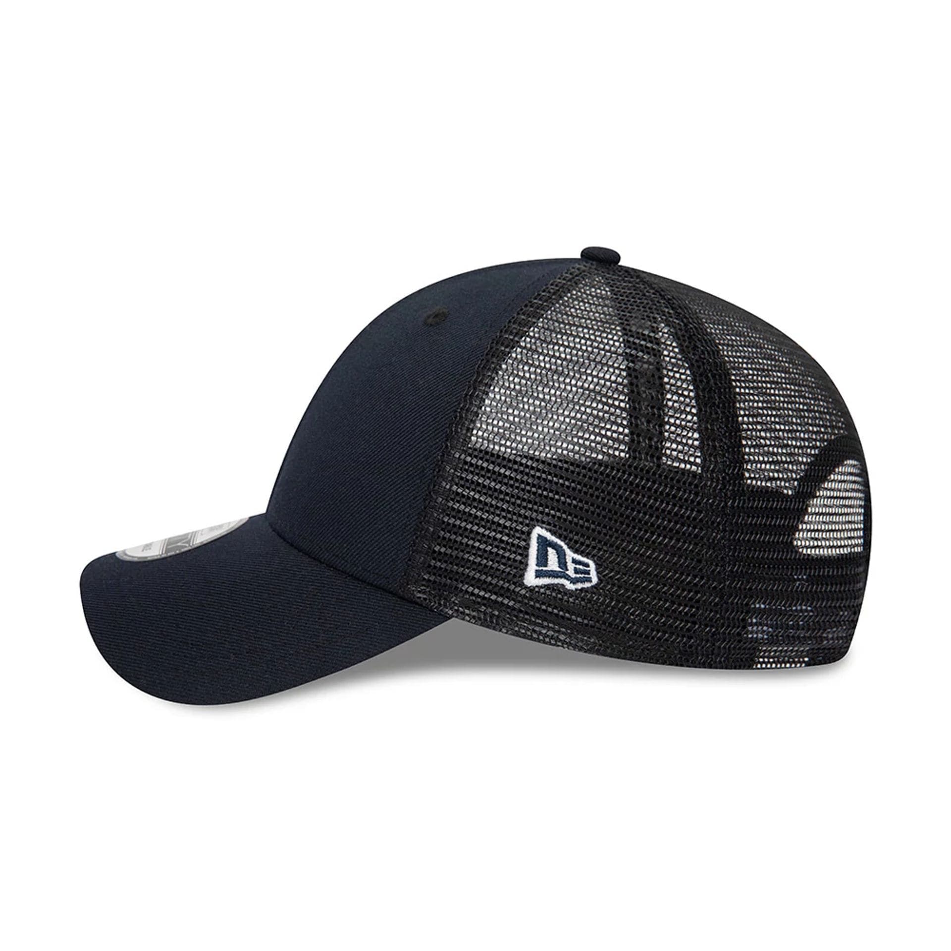 New Era Blank Navy 9FORTY Trucker Cap - Image 4