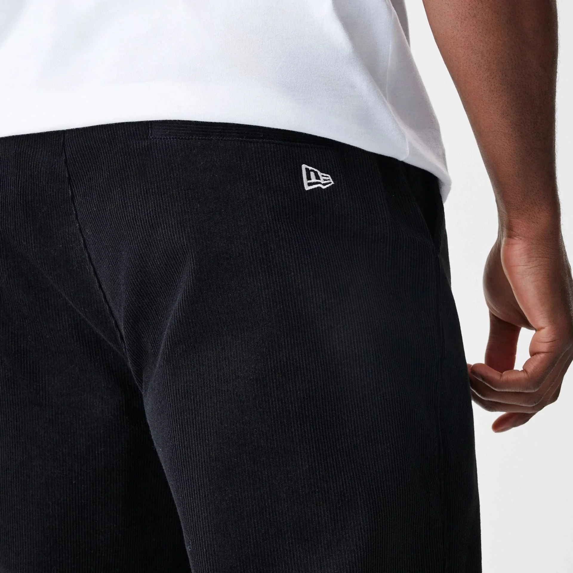 New Era Cord Black Straight Leg Chinos - Image 4