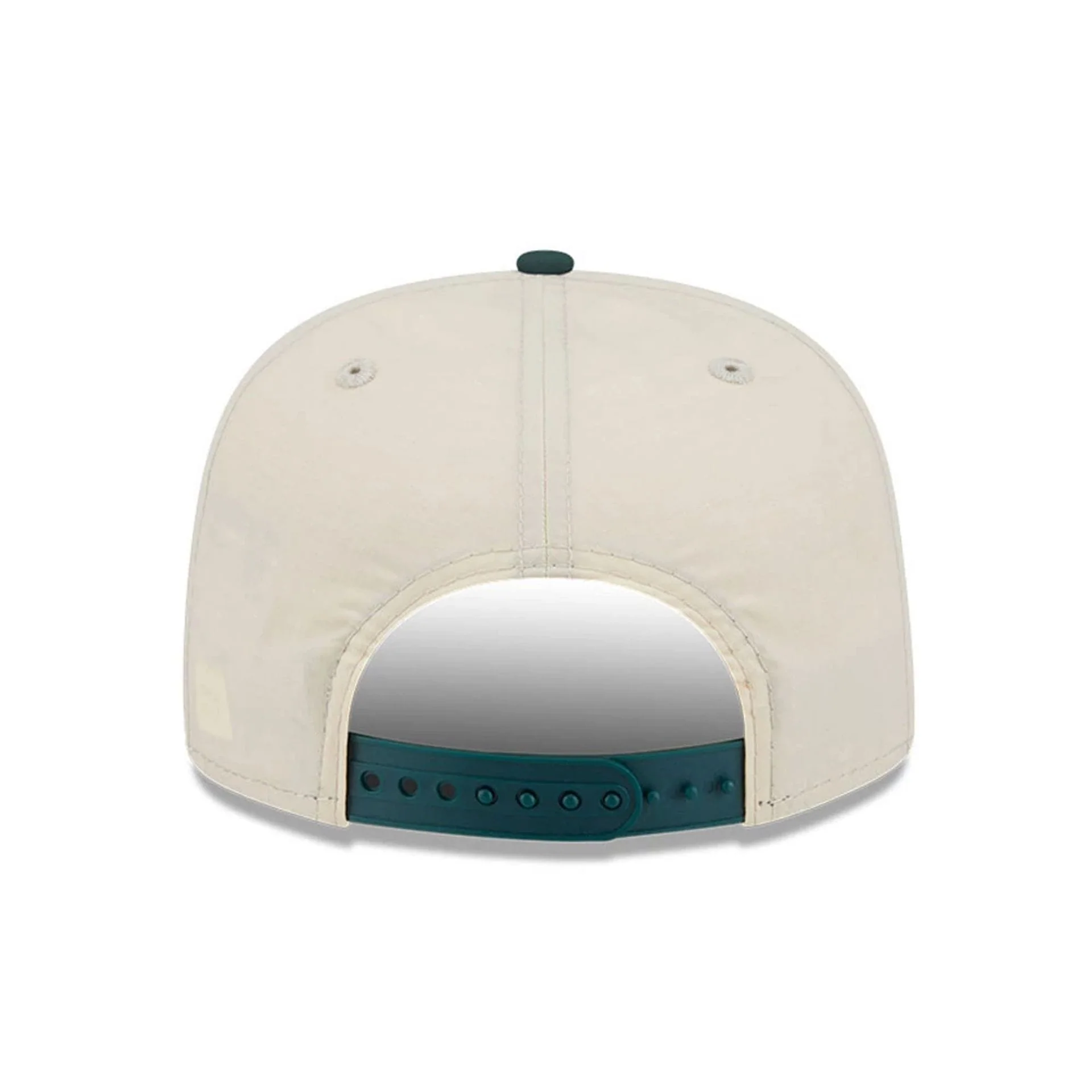 New Era Cream & Dark Green 9FIFTY A-Frame Snapback Adjustable Cap - Image 7