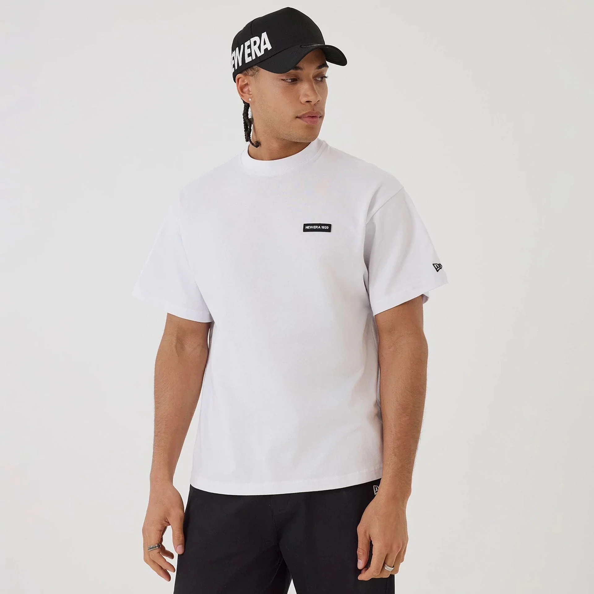 New Era Distressed White T-Shirt