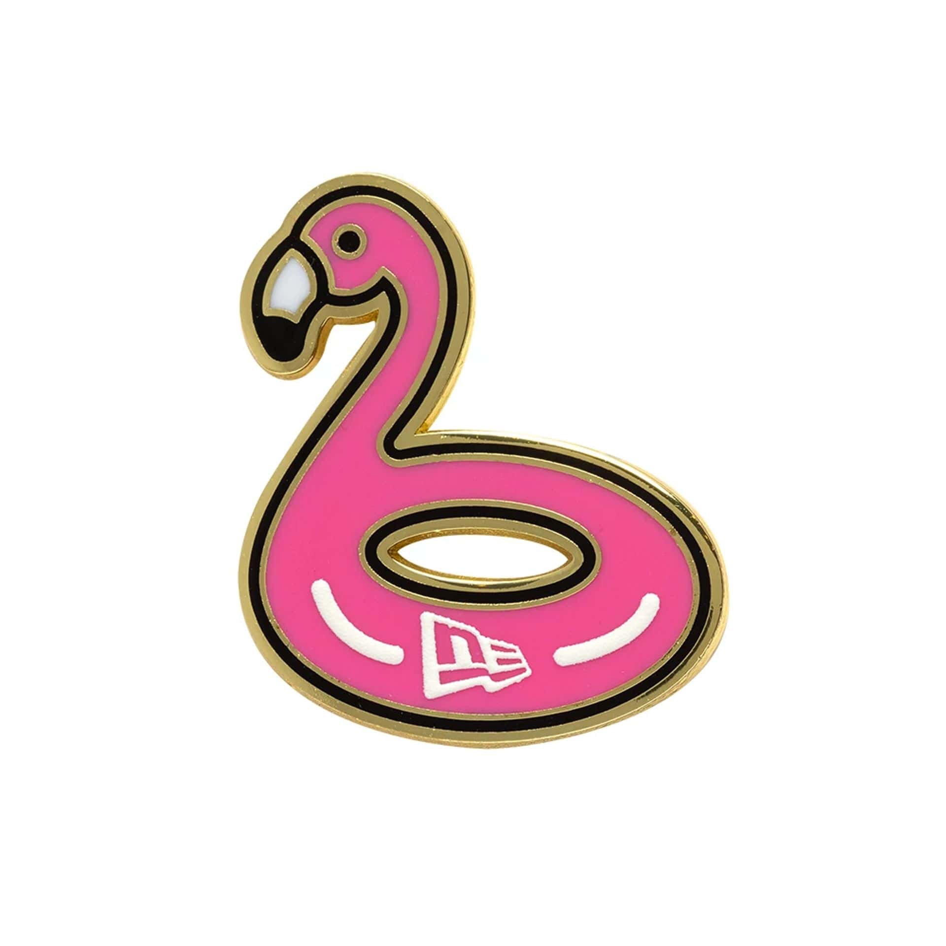 New Era Flamingo Gold Pin Badge