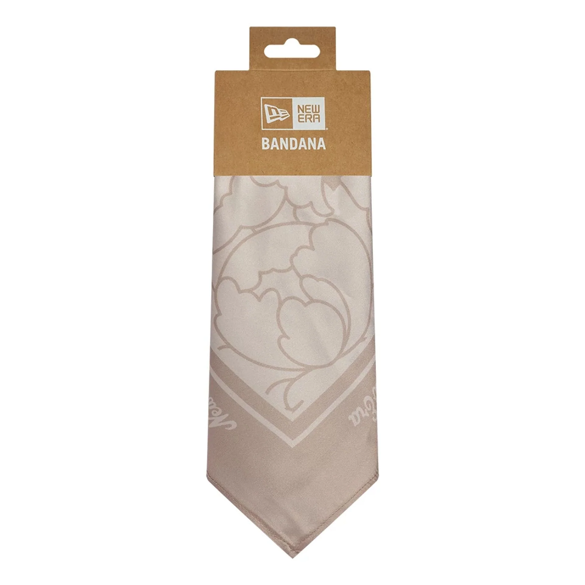 New Era Floral Satin Beige Bandana - Image 3