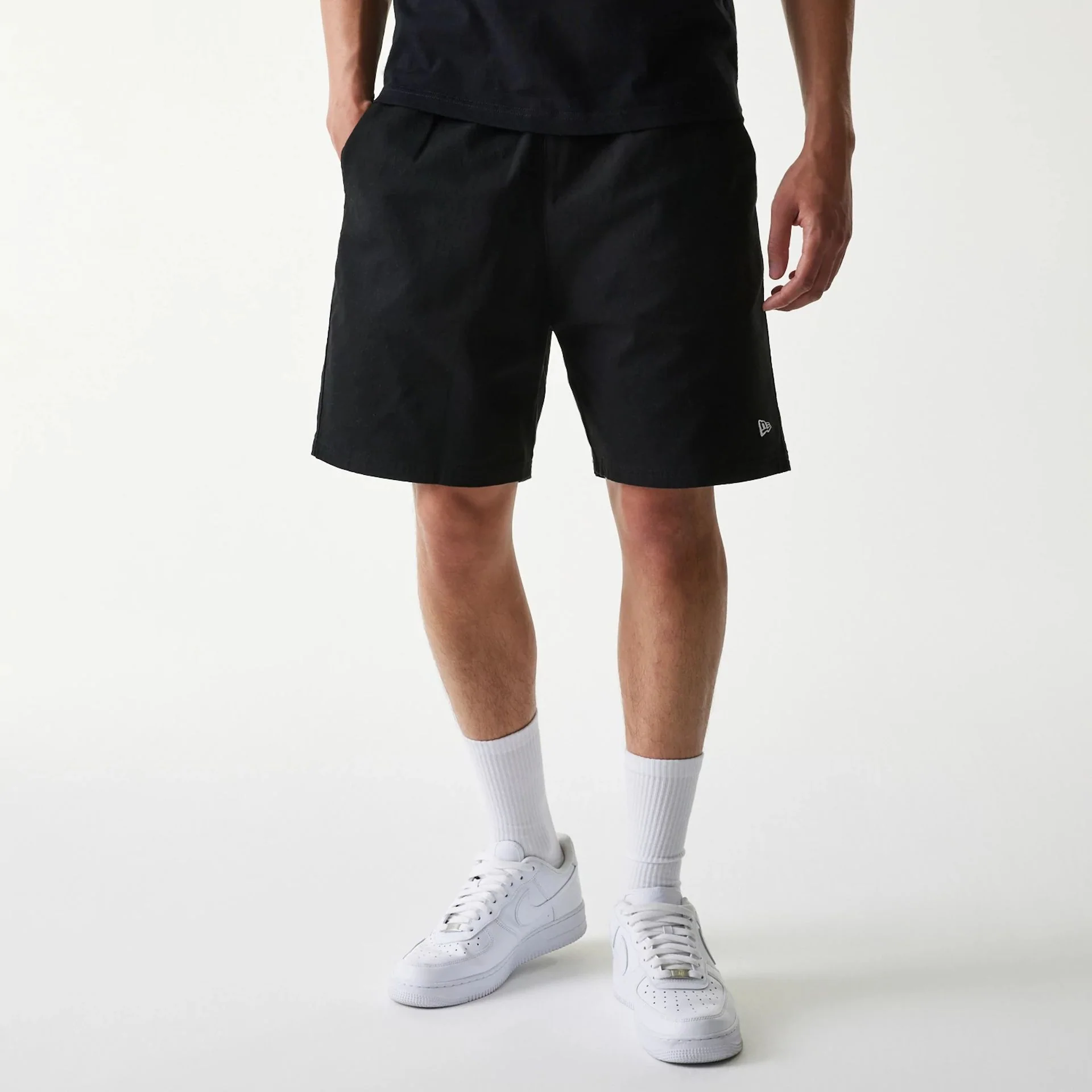 New Era Japan Woven Black Shorts