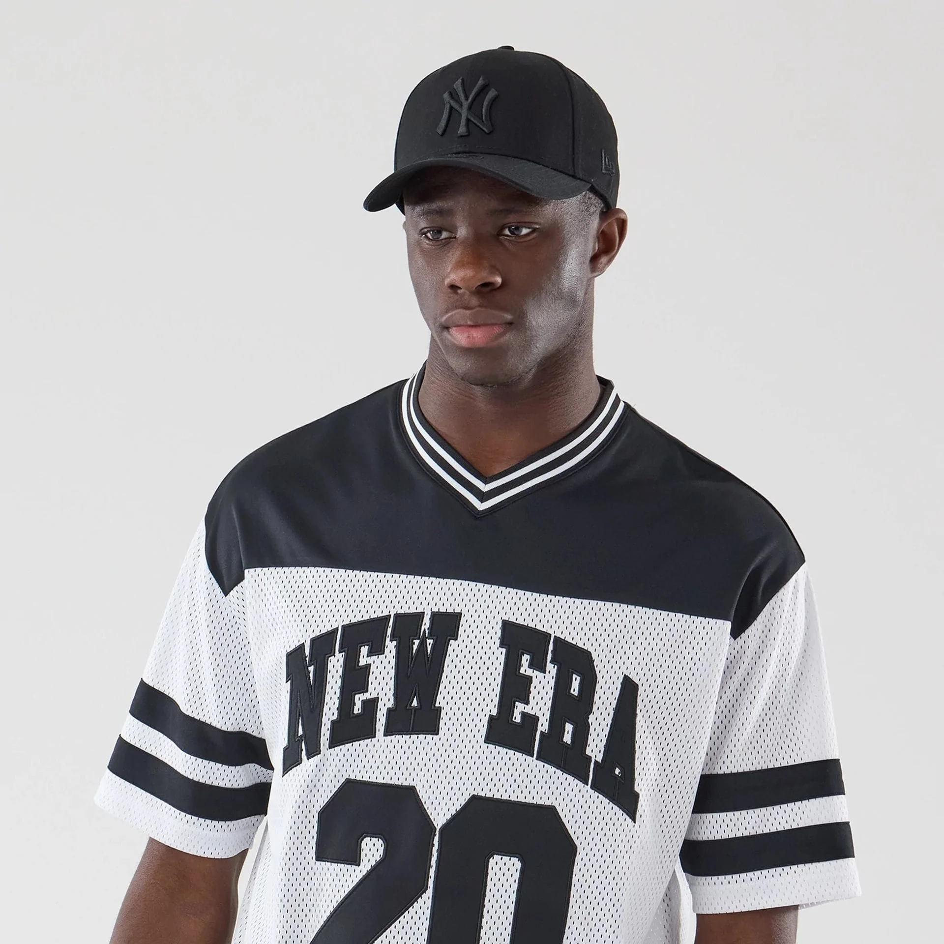 New Era Mesh White Oversized T-Shirt - Image 6