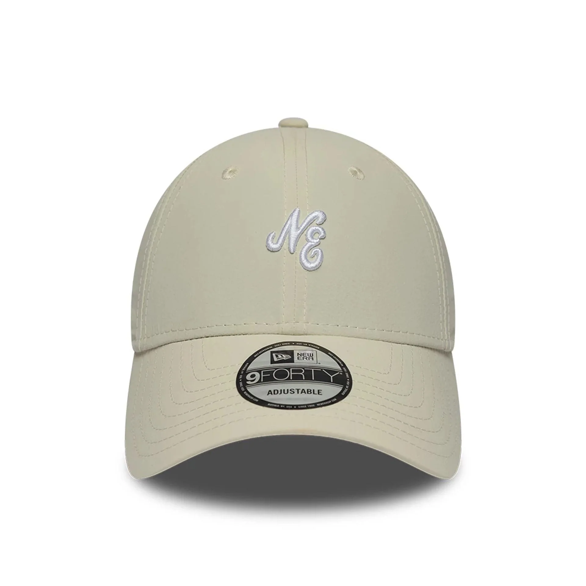 New Era Mini Logo Recycled Light Beige 9FORTY Adjustable Cap - Image 2