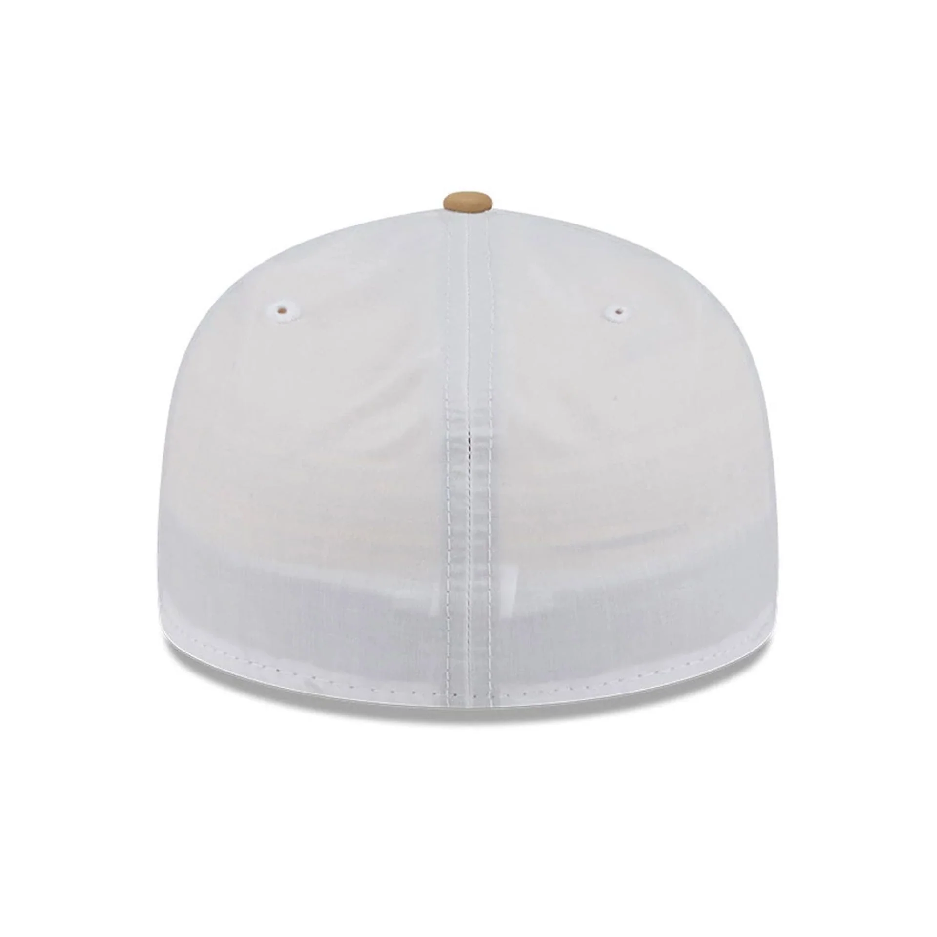 New Era Open White & Beige Low Profile 59FIFTY Fitted Cap - Image 6