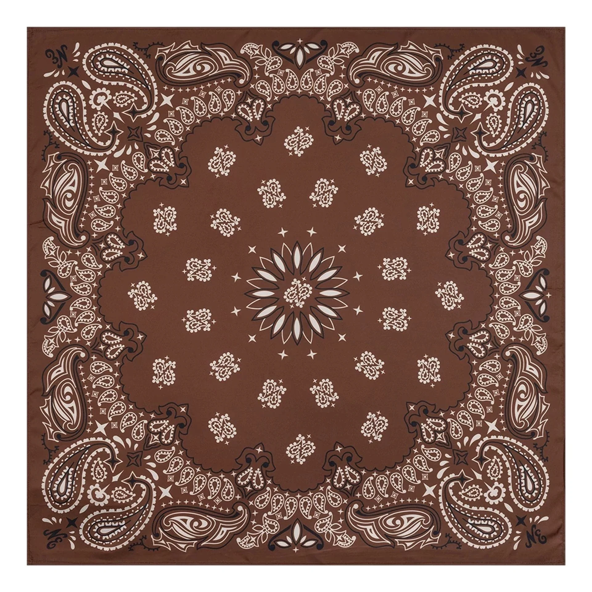 New Era Paisley Satin Brown Bandana