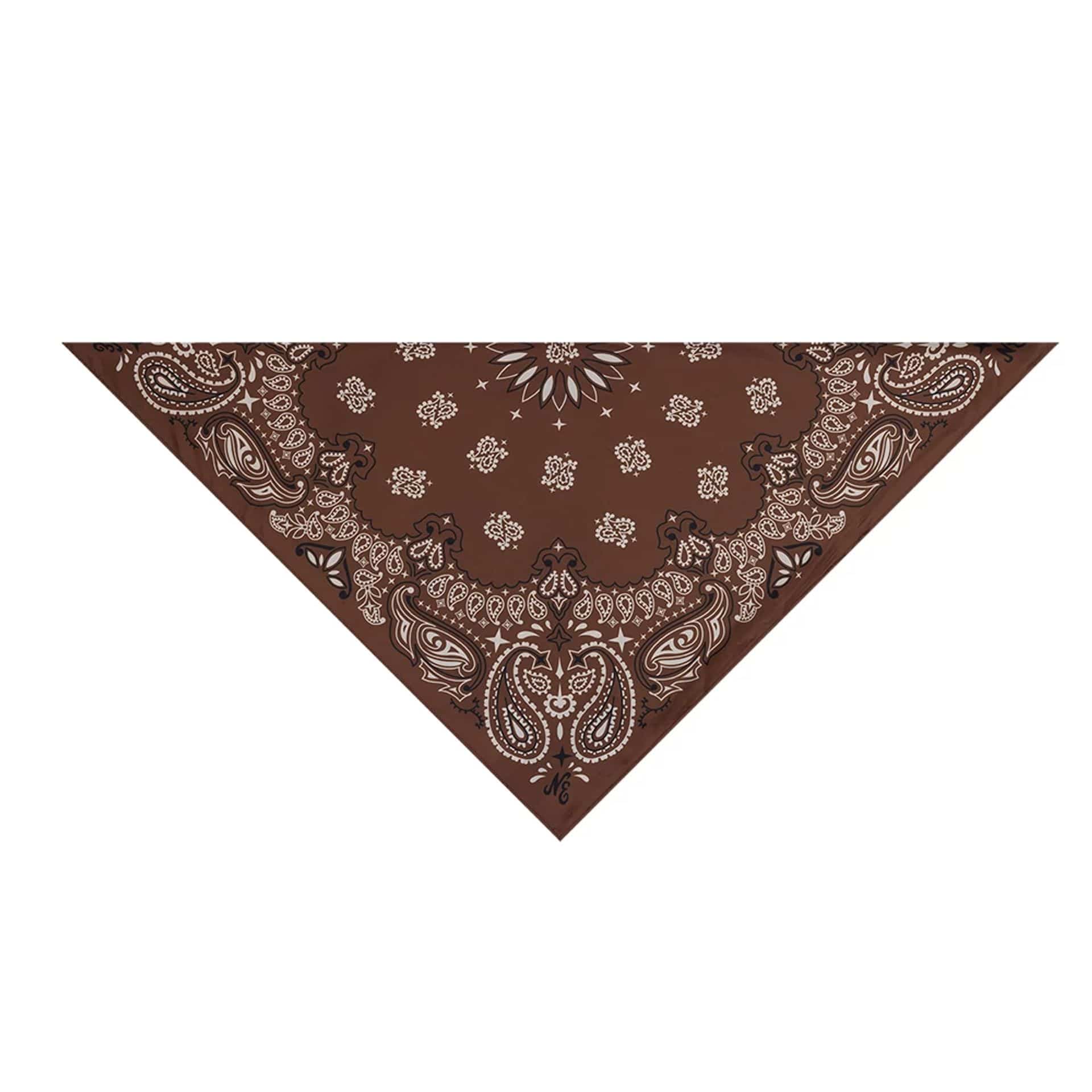 New Era Paisley Satin Brown Bandana - Image 5