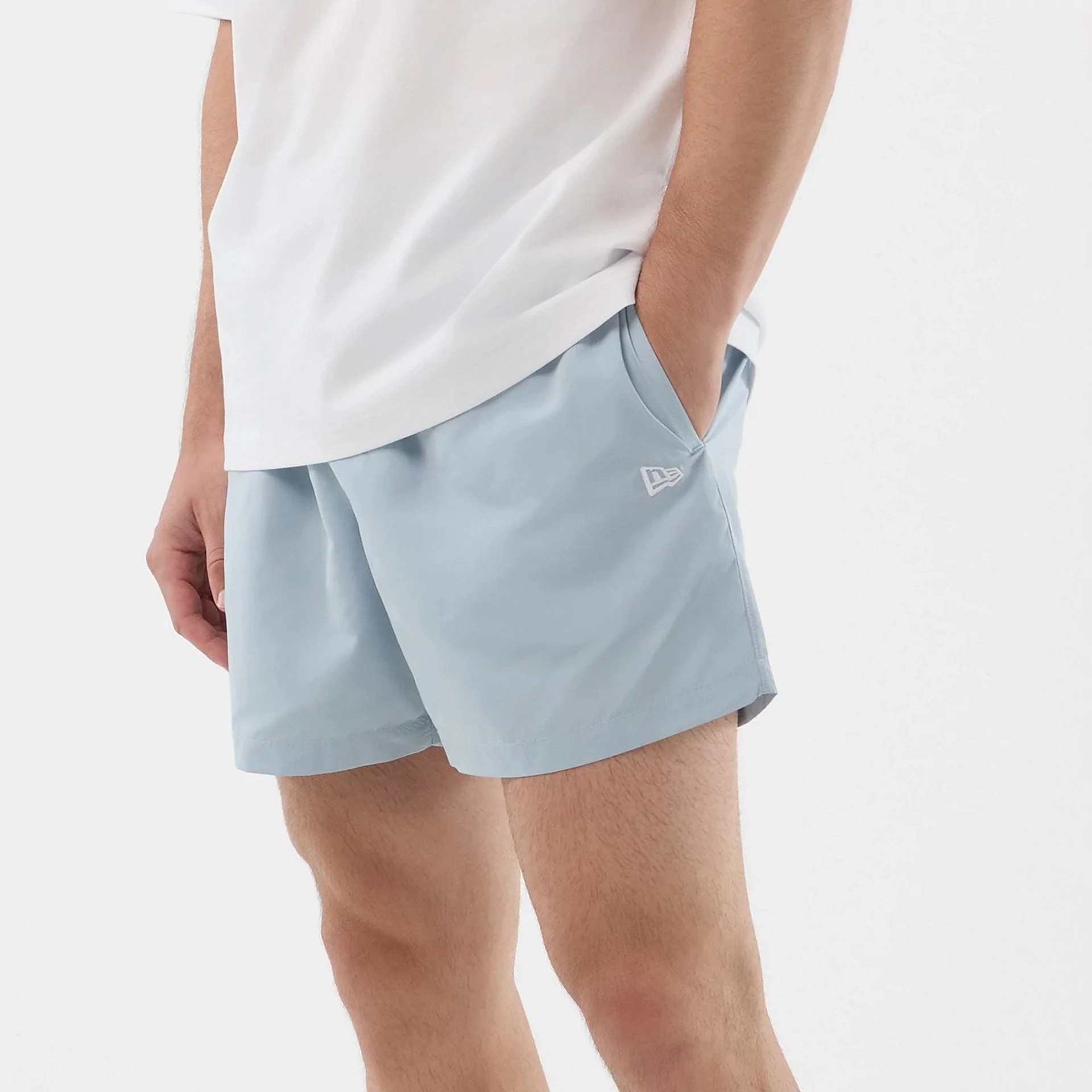 New Era Pastel Blue Swimming Shorts - Image 5